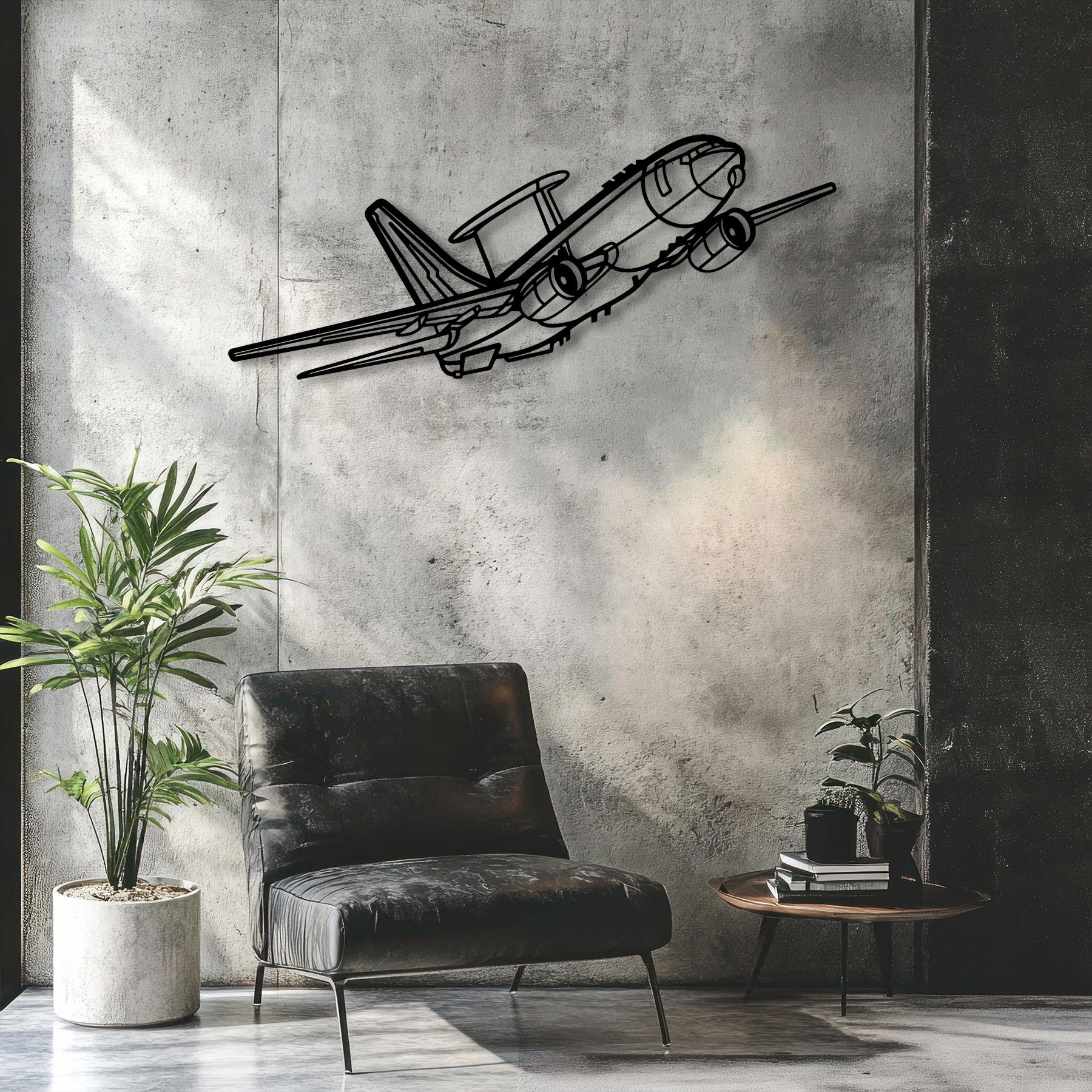 E-7A Wedgetail Angle Metal Aircraft Wall Art - NCP0554