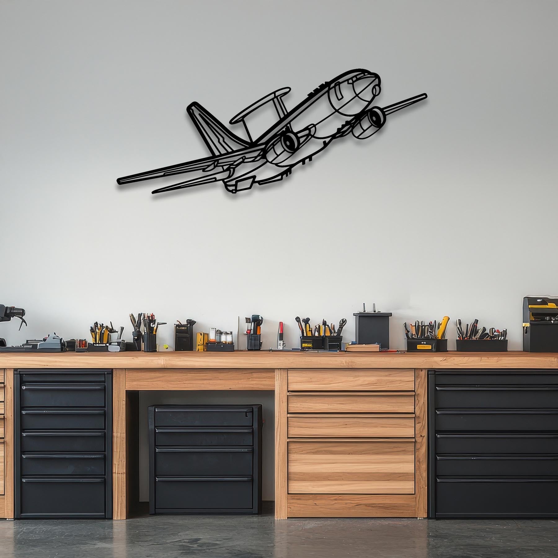 E-7A Wedgetail Angle Metal Aircraft Wall Art - NCP0554