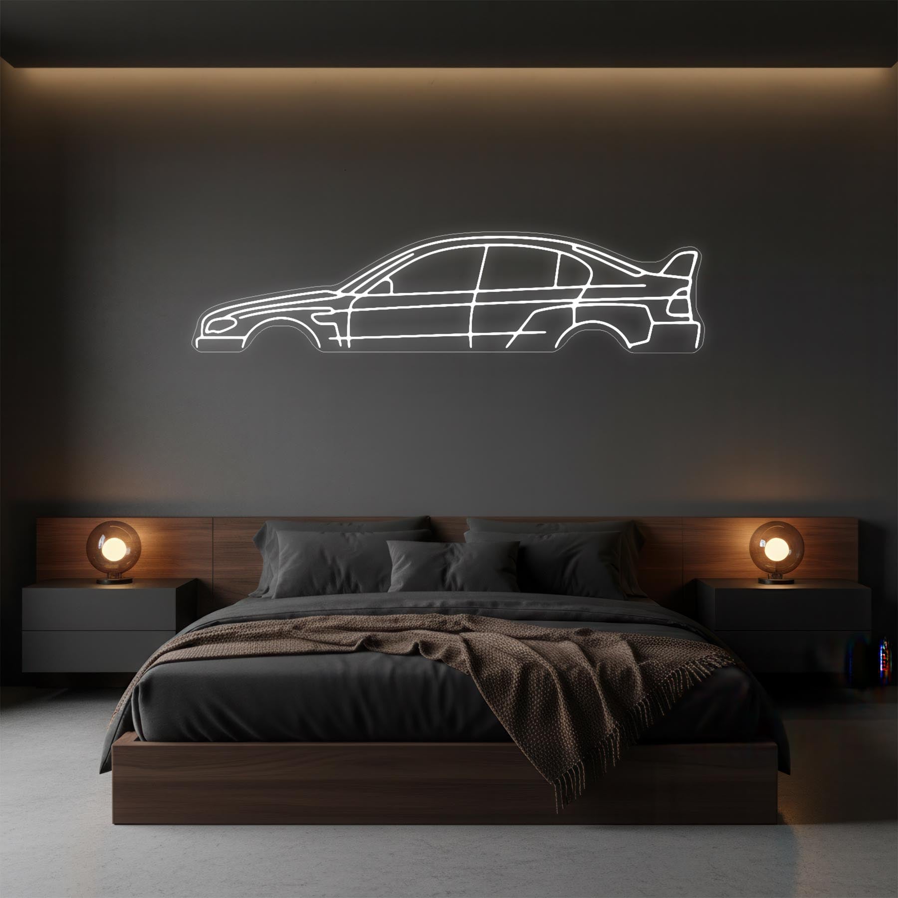 E46 Sedan Neon Silhouette