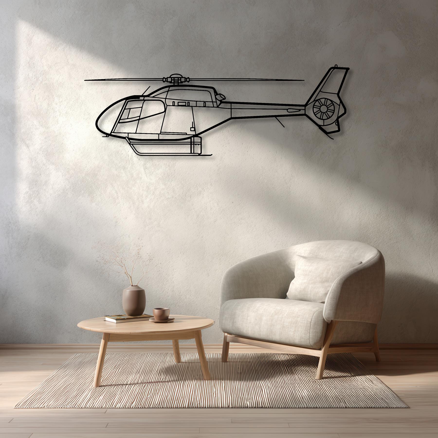 EC120 Metal Aircraft Wall Art - NCP0064