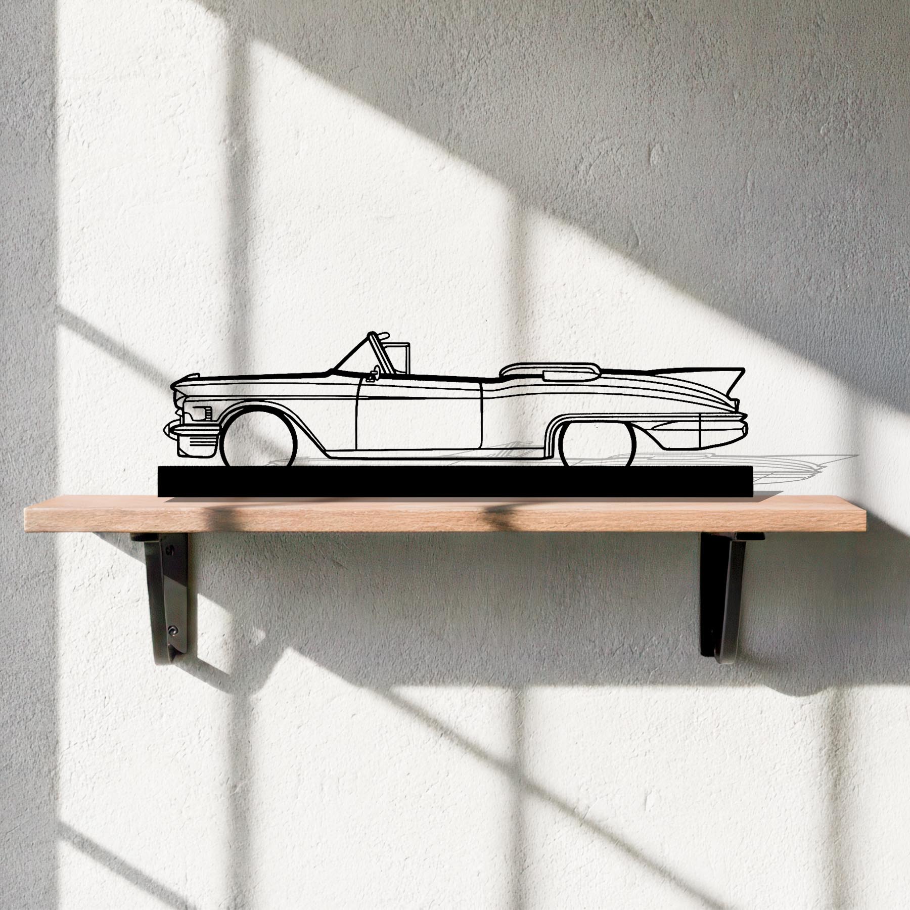 Eldorado Biarritz 1958 convertible Silhouette Metal Art Stand