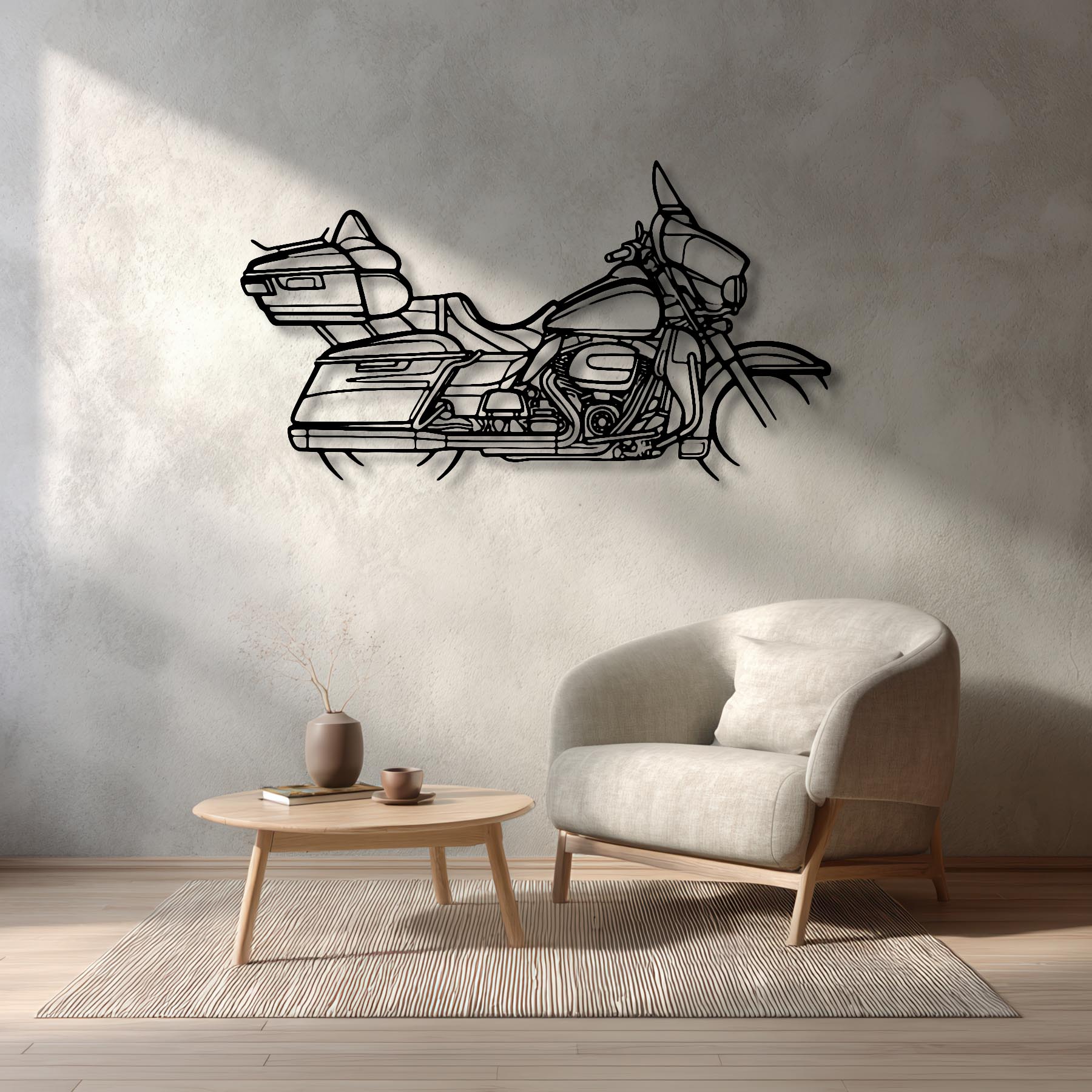 Electra Glide 2017 Silhouette Metal Wall Art