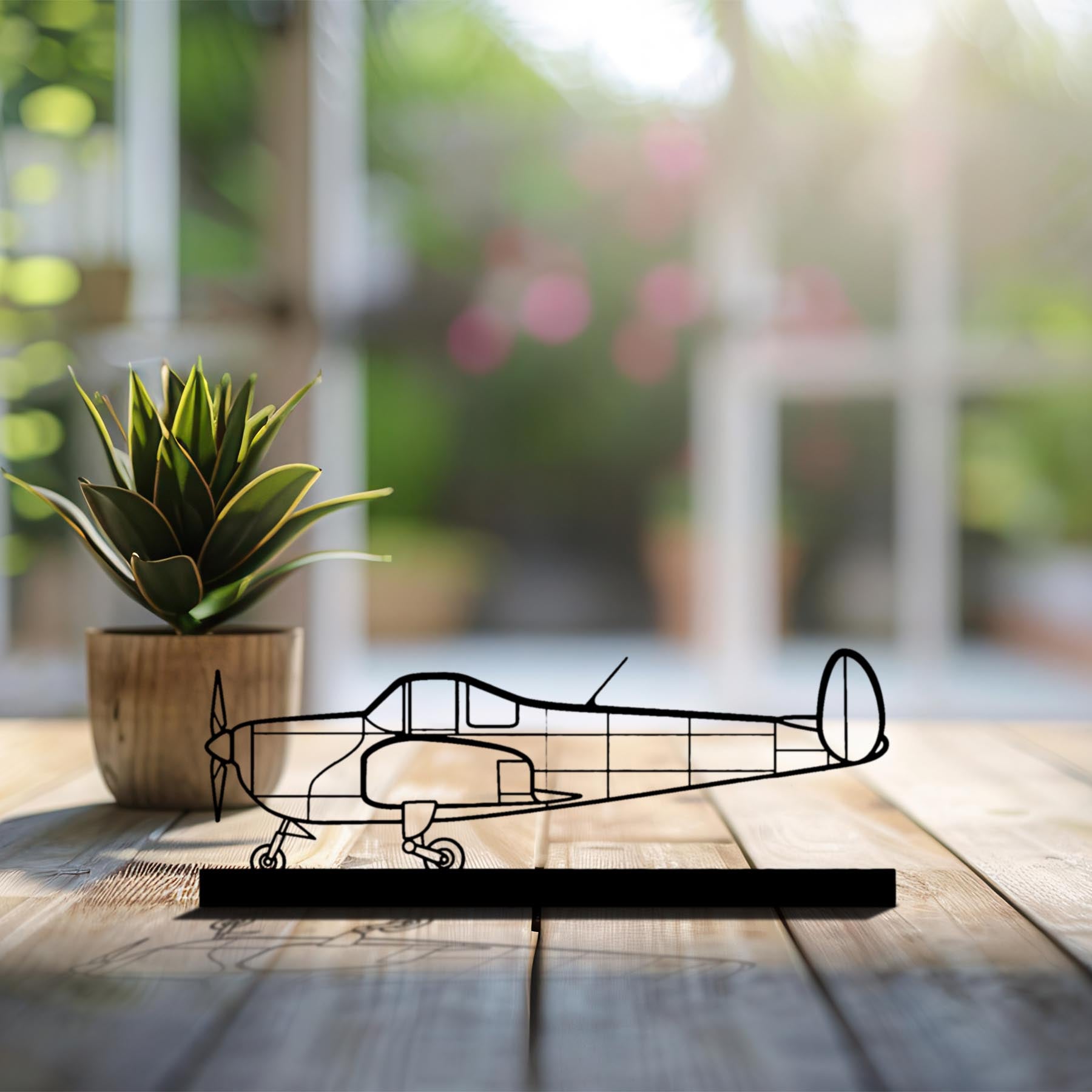 Ercoupe 415-C Silhouette Metal Art Stand