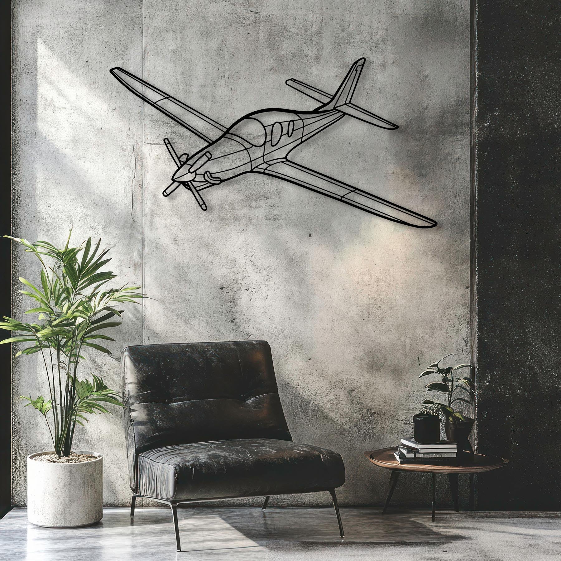 Evolution Angle Metal Aircraft Wall Art - NCP0420