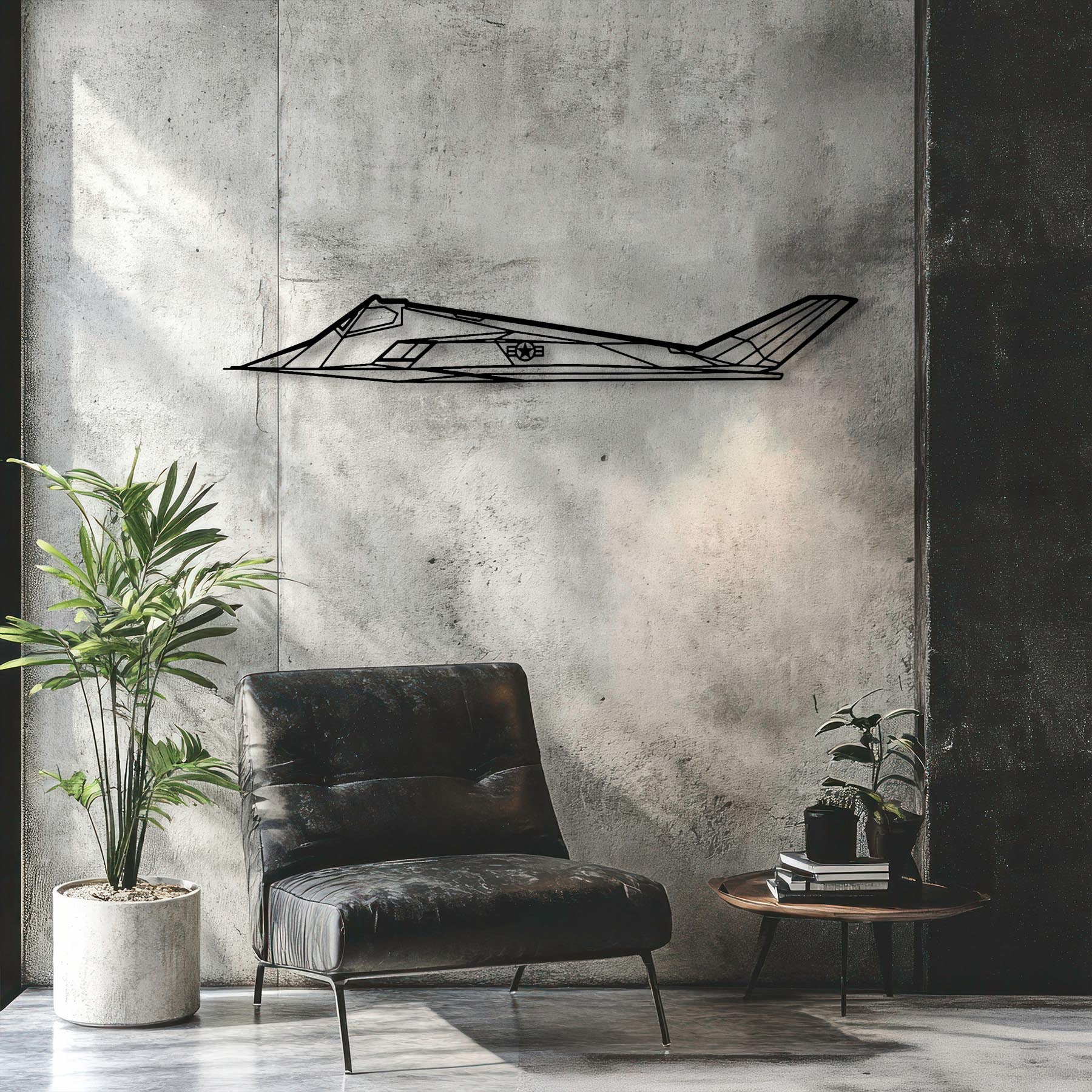 F-117 Nighthawk Metal Aircraft Wall Art - NCP0084
