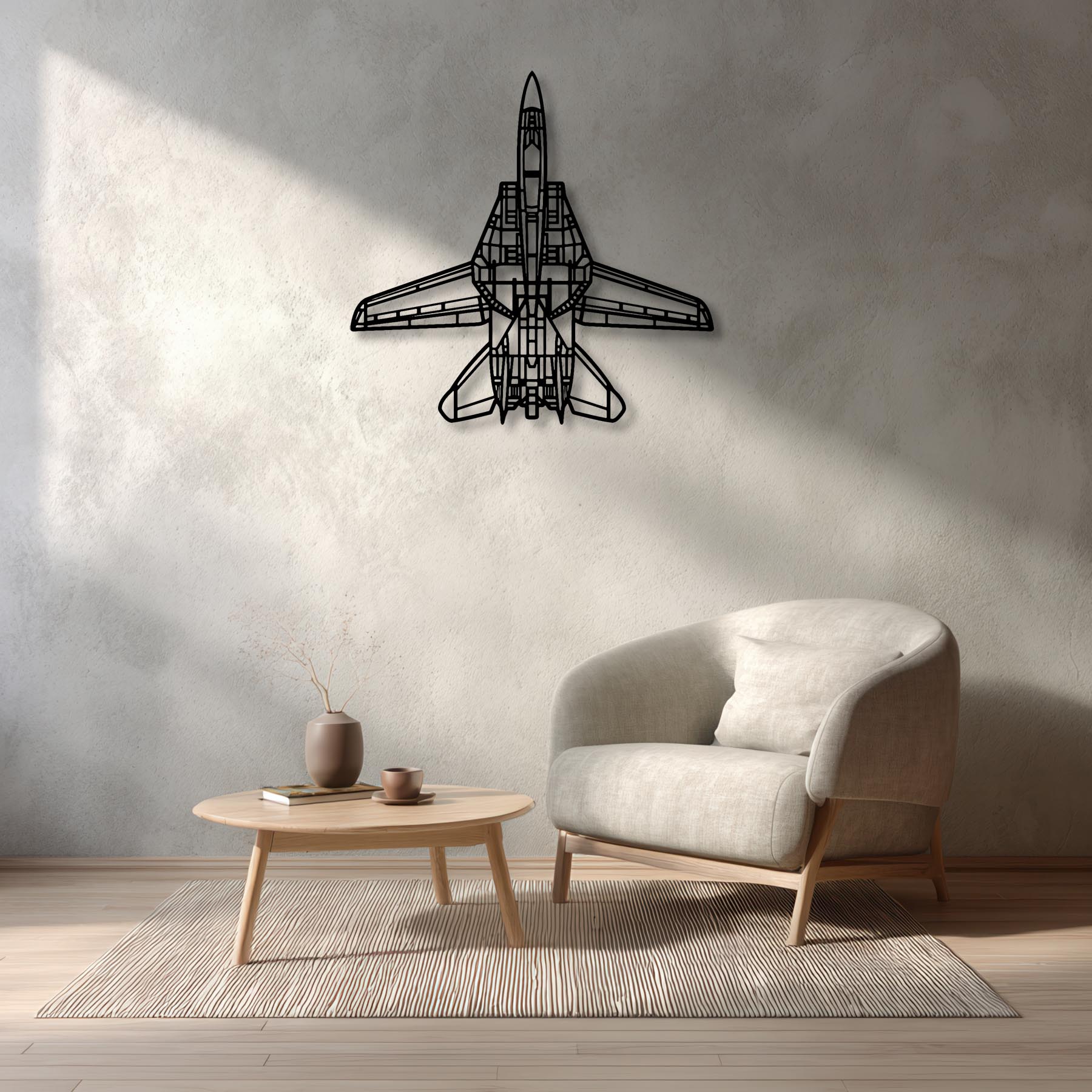 F-14D Tomcat Top Metal Aircraft Wall Art - NCP0560