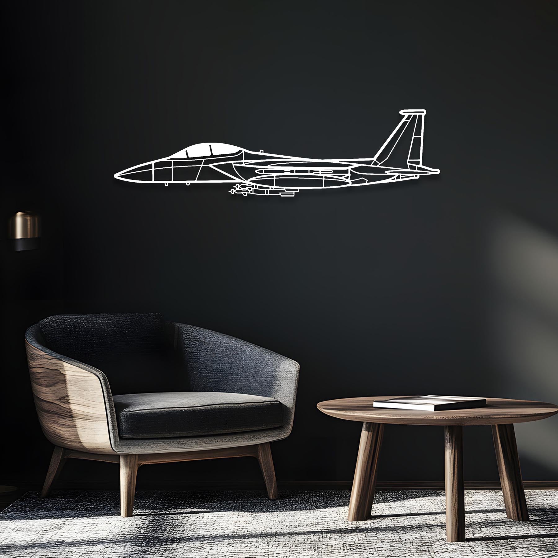 F-15E Strike Eagle Metal Aircraft Wall Art - NCP0075