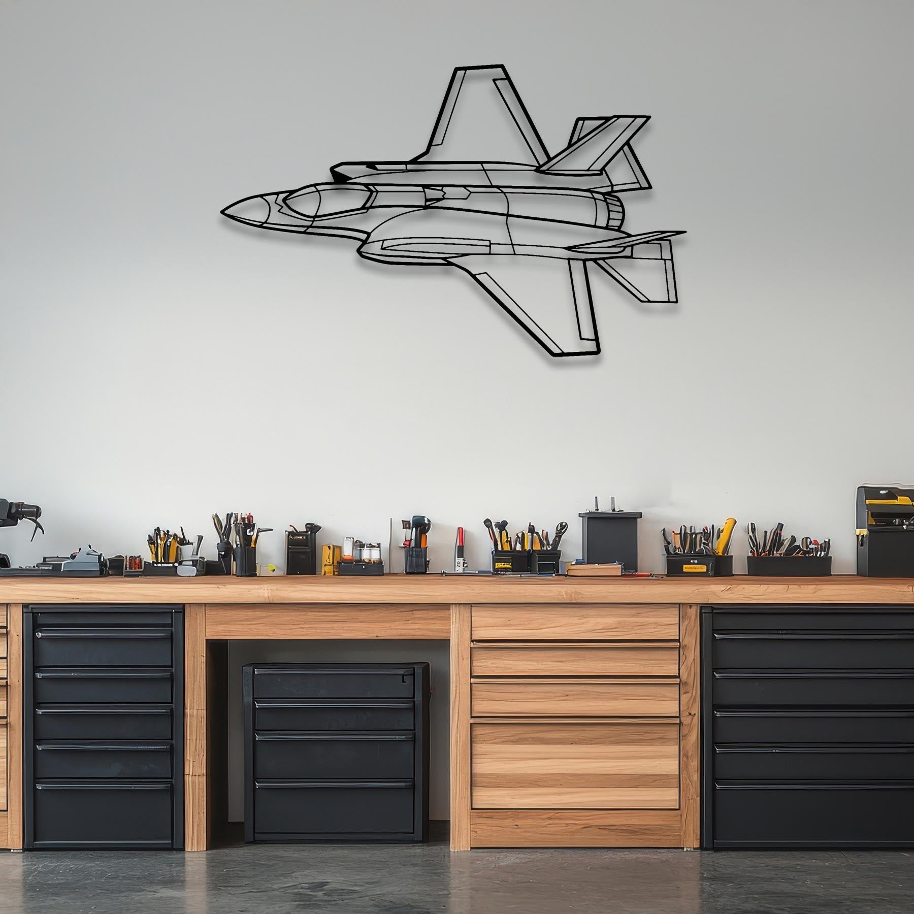 F-35A Lightning II Angle Metal Aircraft Wall Art - NCP0327