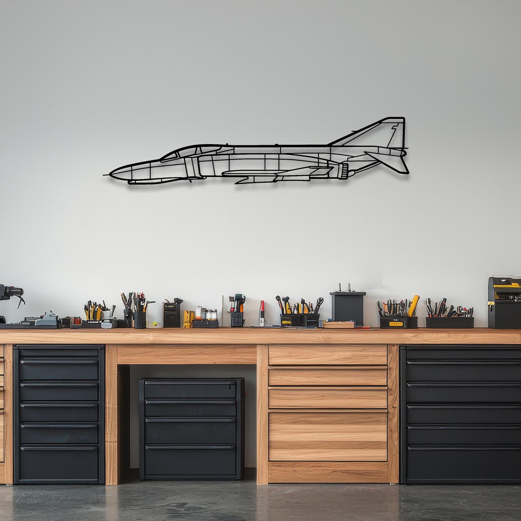 F-4C Phantom II Metal Aircraft Wall Art - NCP0324