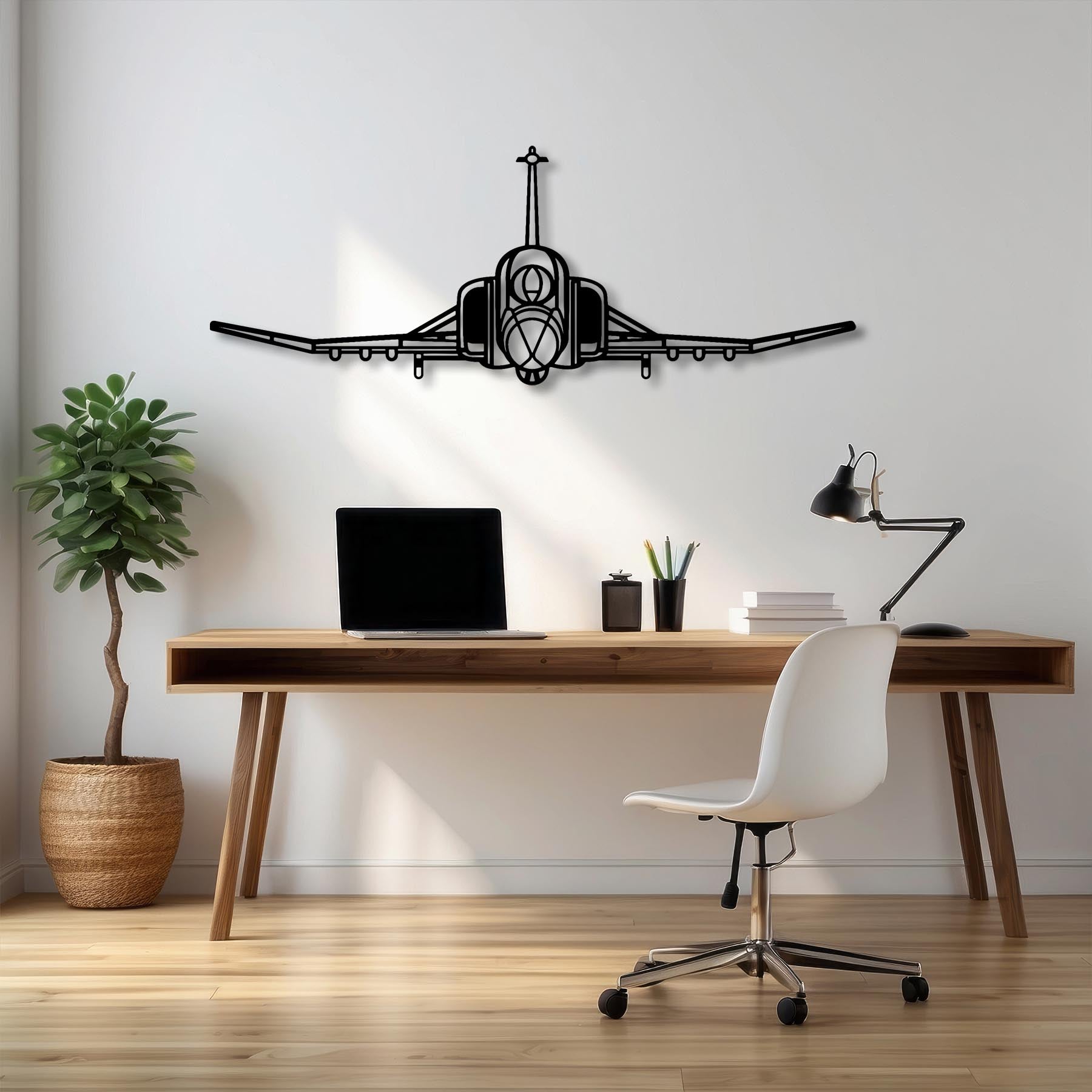 F-4 Phantom Front Metal Aircraft Wall Art - NCP0556