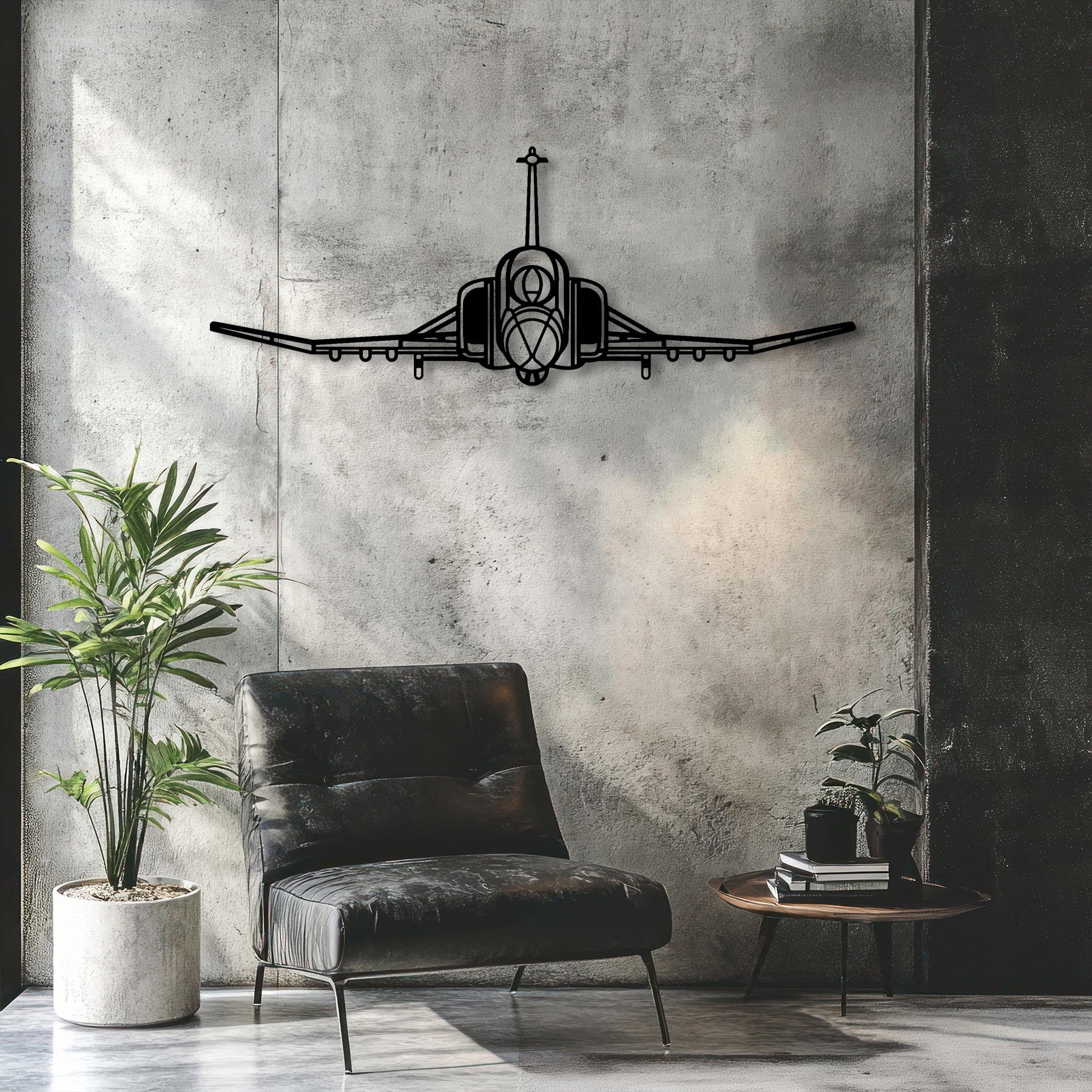 F-4 Phantom Front Metal Aircraft Wall Art - NCP0556