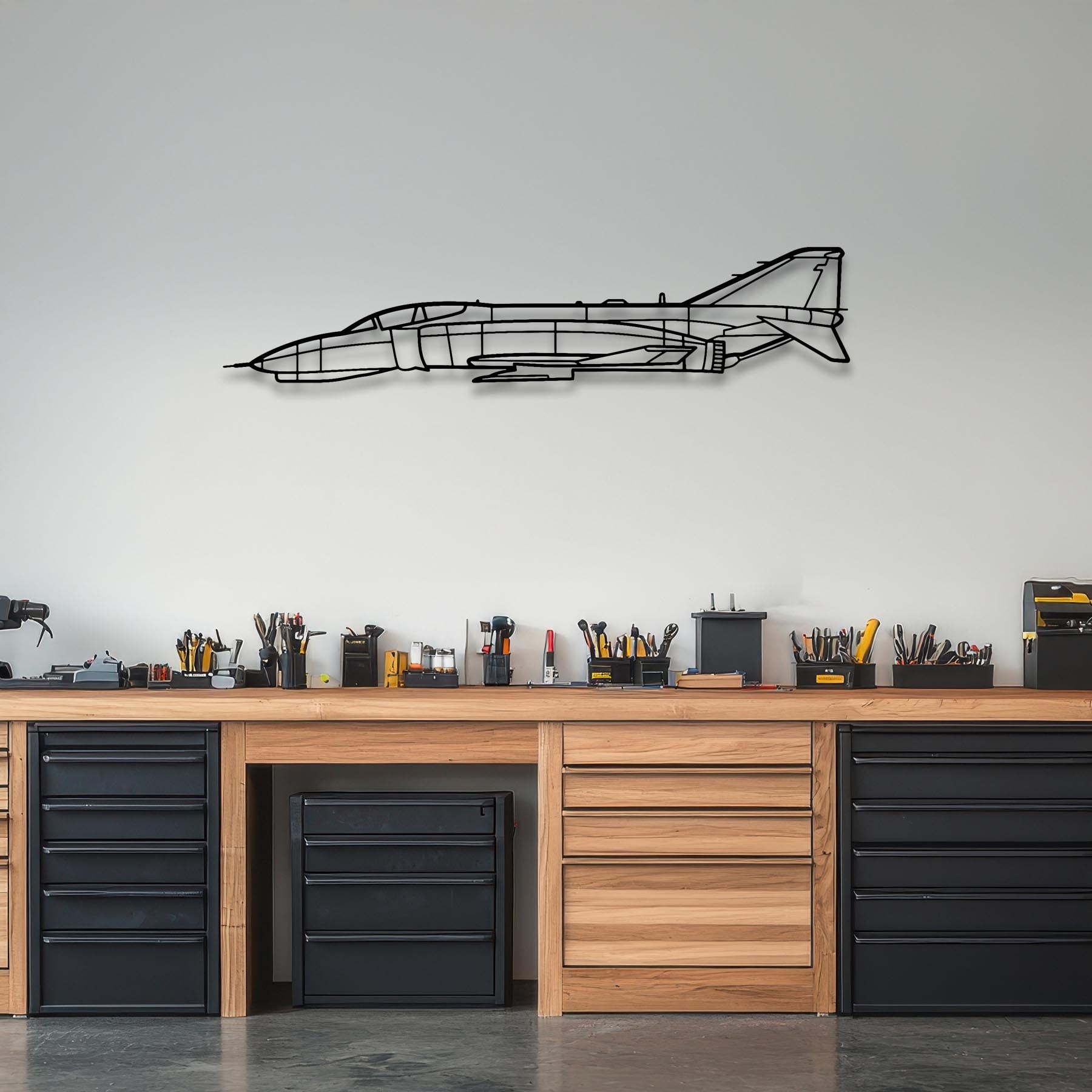 F-4 Phantom Metal Aircraft Wall Art - NCP0068