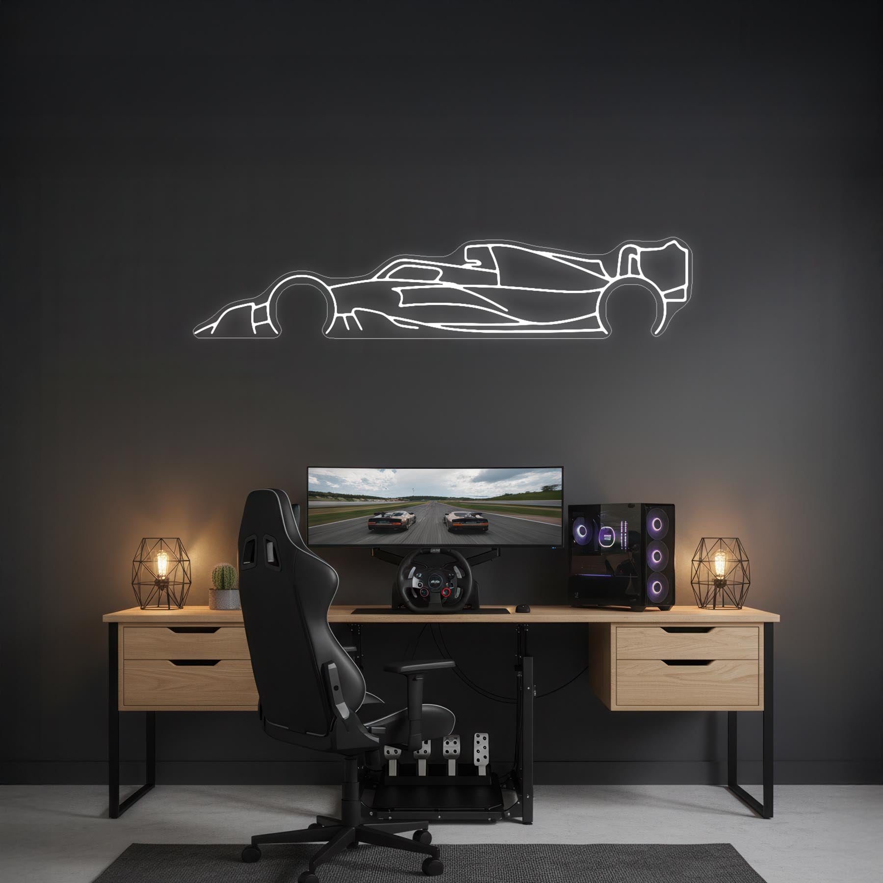 F1 2022 Neon Silhouette