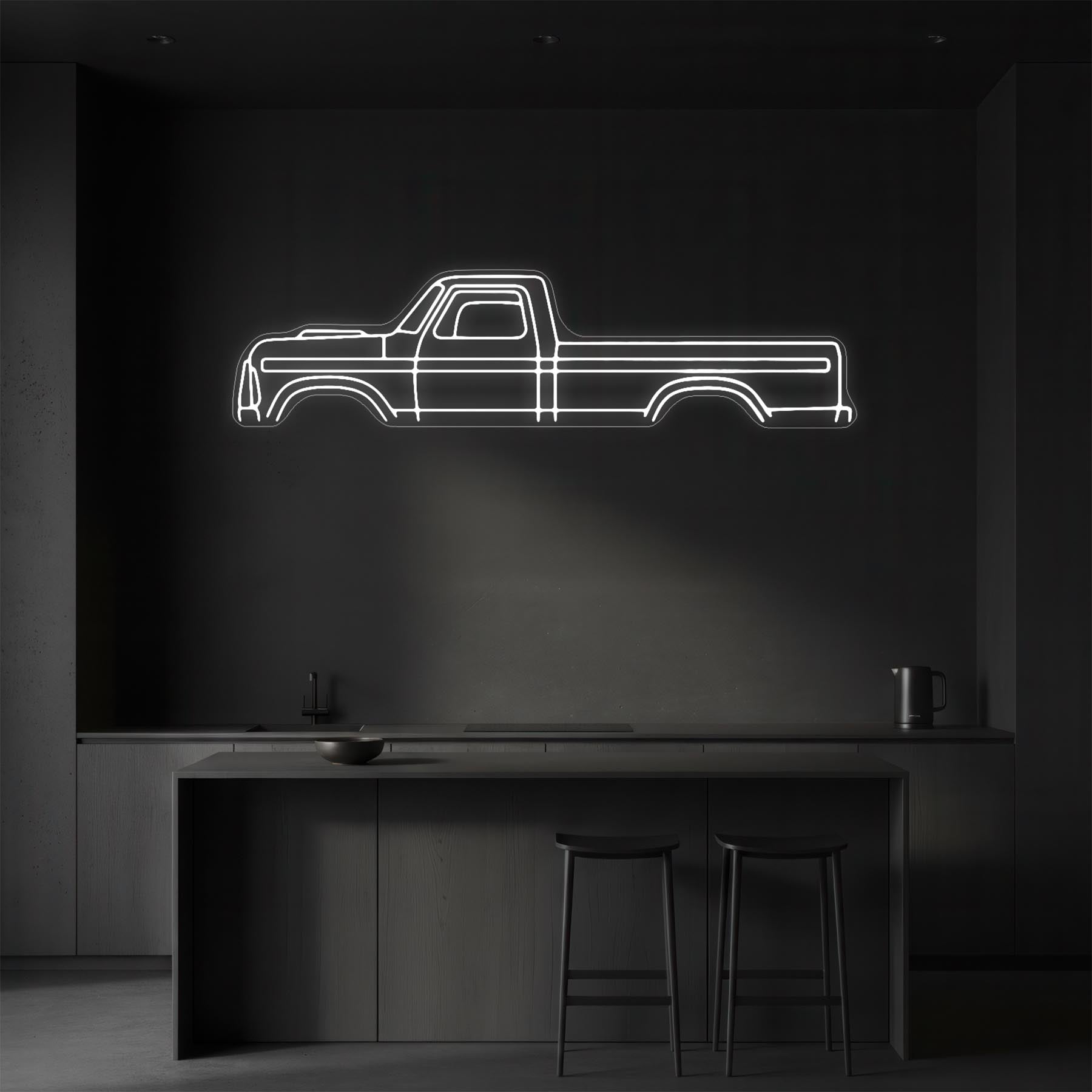 F250 1975 Neon Silhouette