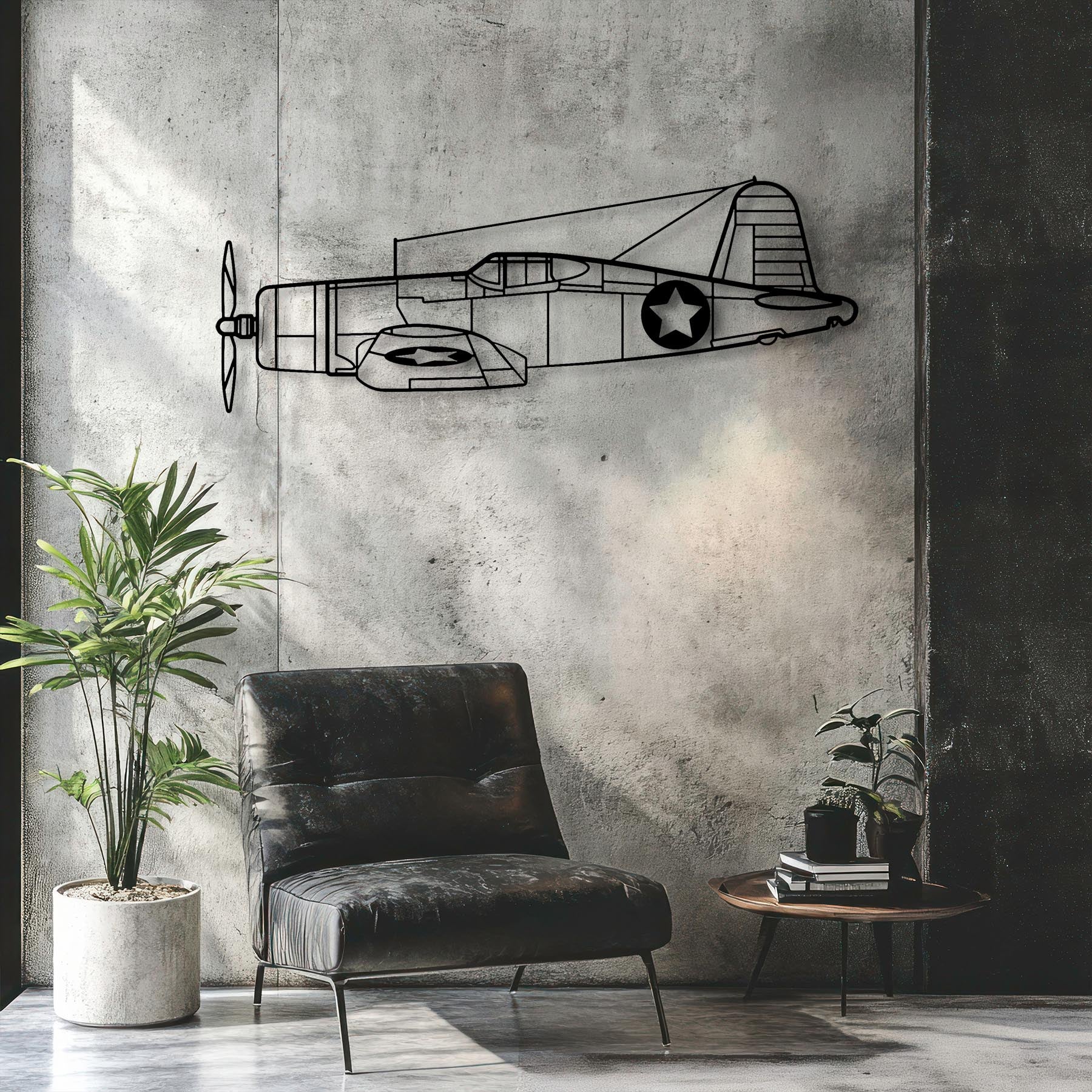 F4U Corsair Metal Aircraft Wall Art - NCP0072