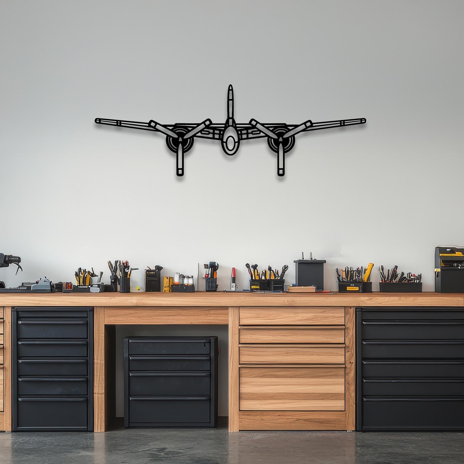 F7F Tigercat Front Metal Aircraft Wall Art - NCP0558