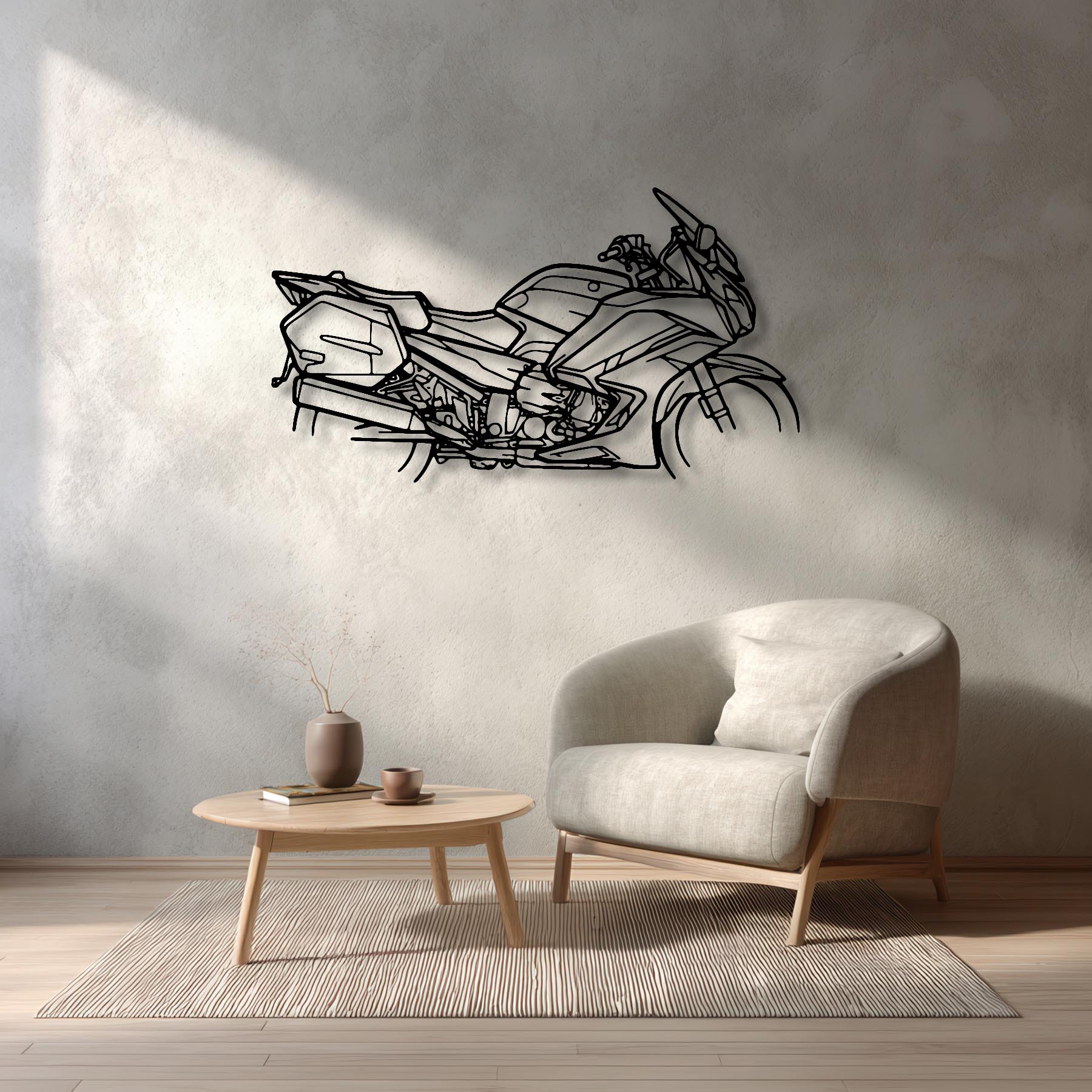 FJR 1300 2016 Silhouette Metal Wall Art