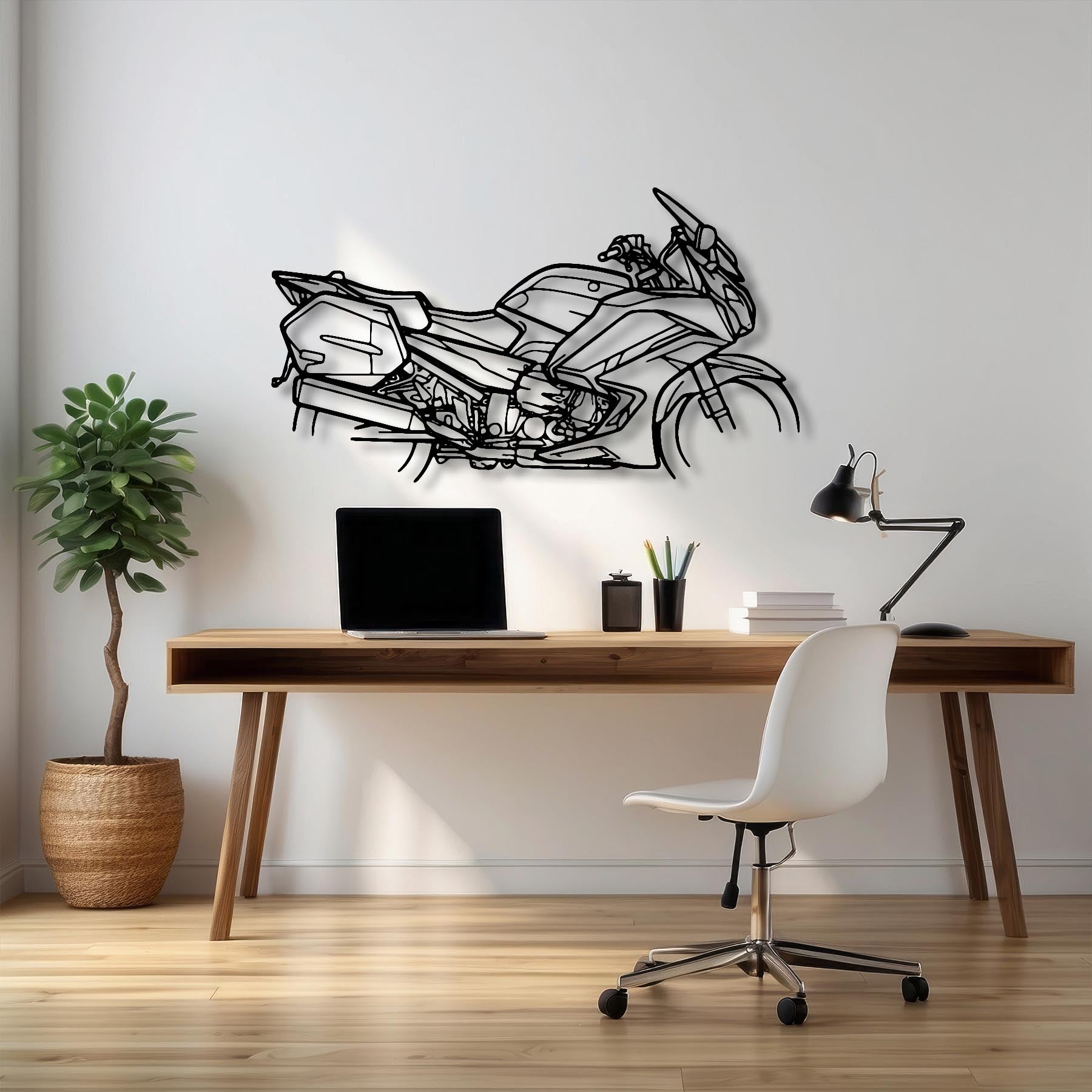 FJR 1300 2016 Silhouette Metal Wall Art