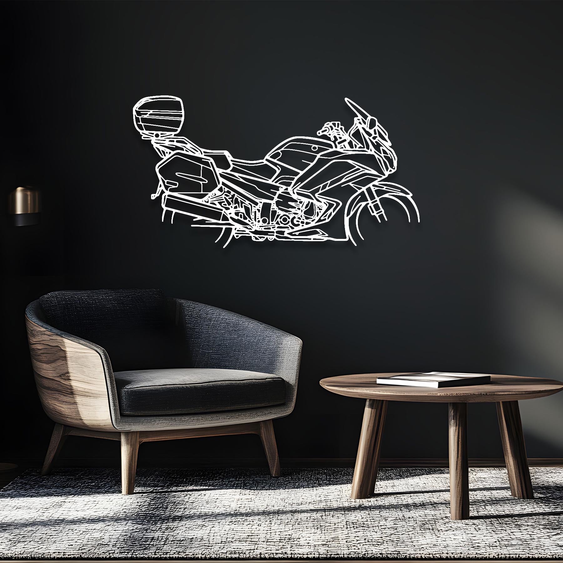 FJR 1300 Silhouette Metal Wall Art