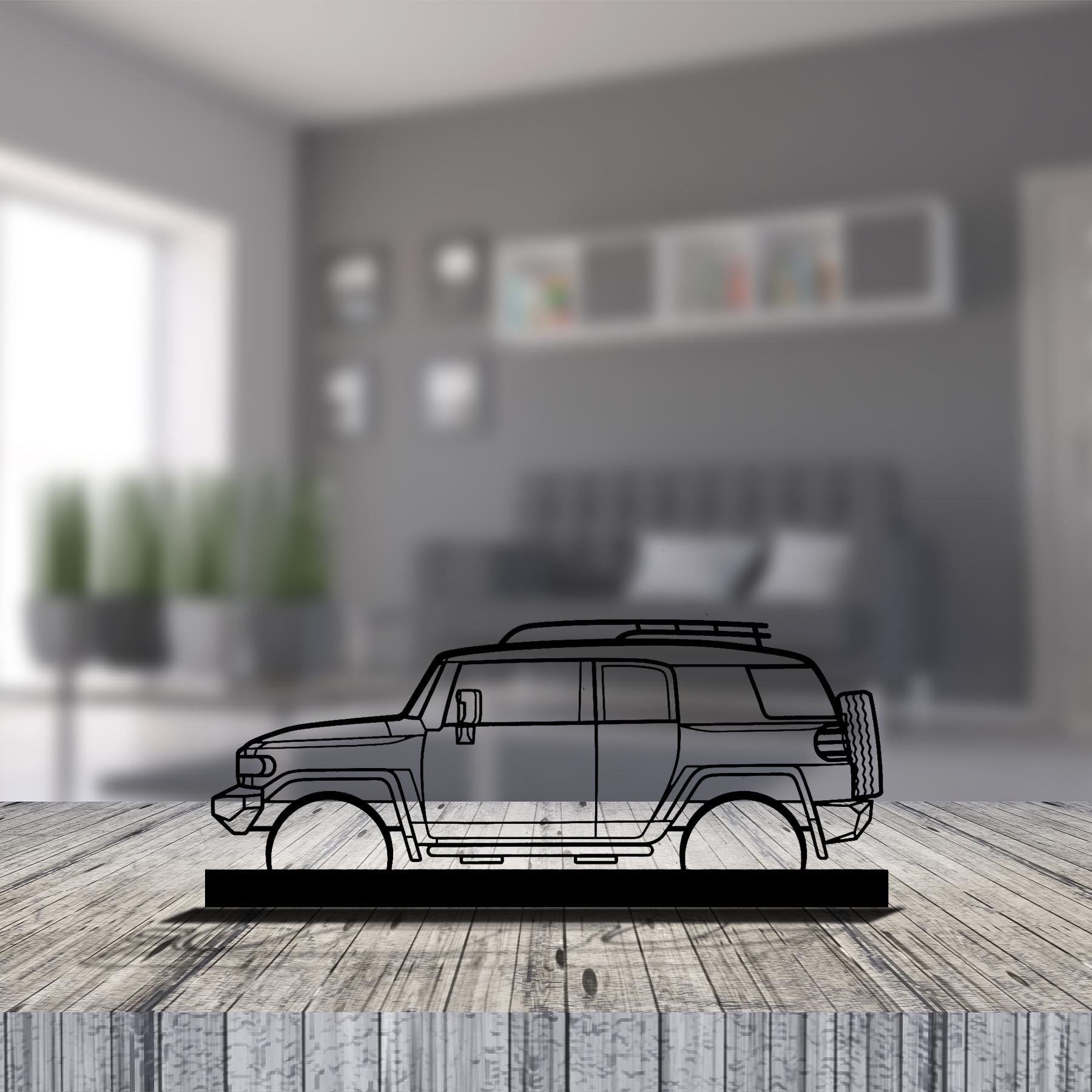 FJ Cruiser 2008 Silhouette Metal Art Stand