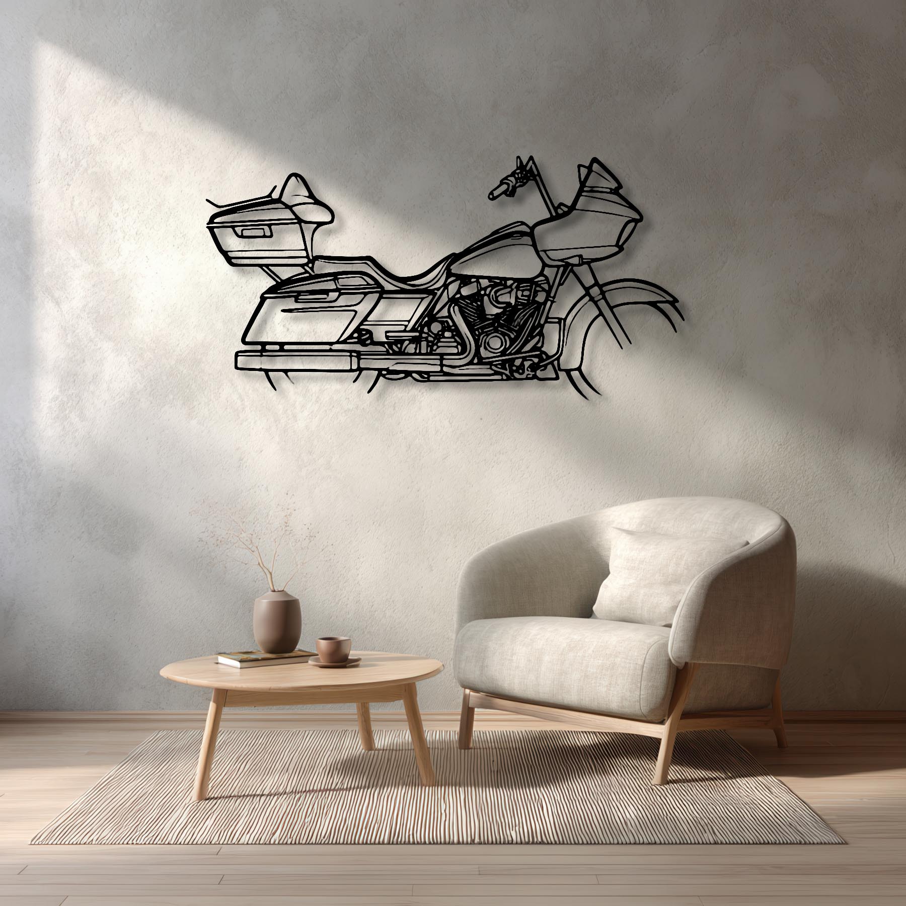 FLTRXST Road Glide ST 2022 Silhouette Metal Wall Art