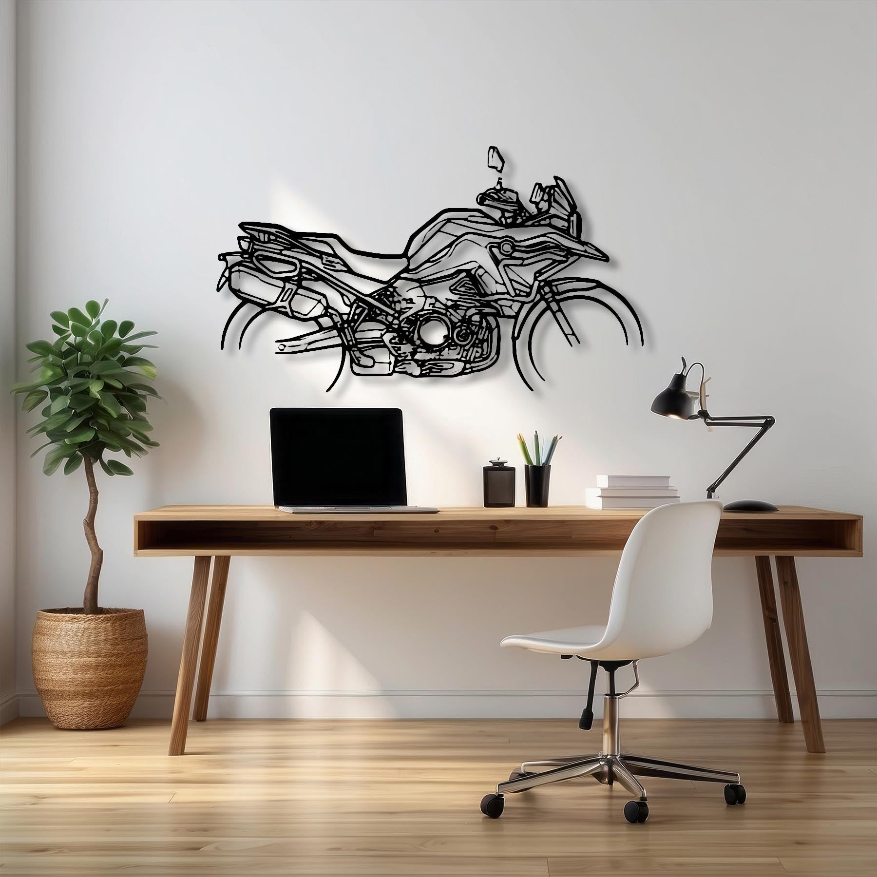 F 750 GS 2022 Silhouette Metal Wall Art
