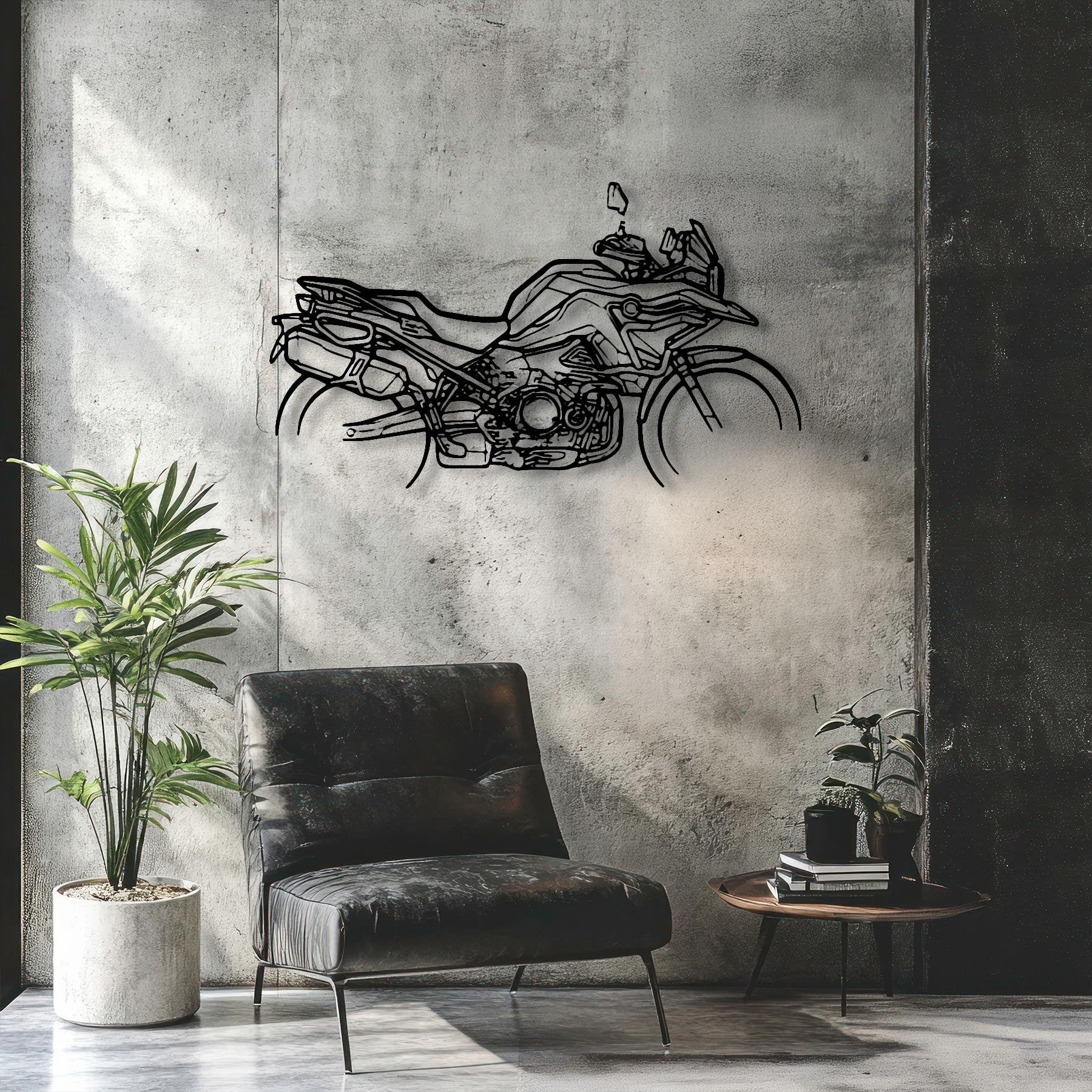 F 750 GS 2022 Silhouette Metal Wall Art