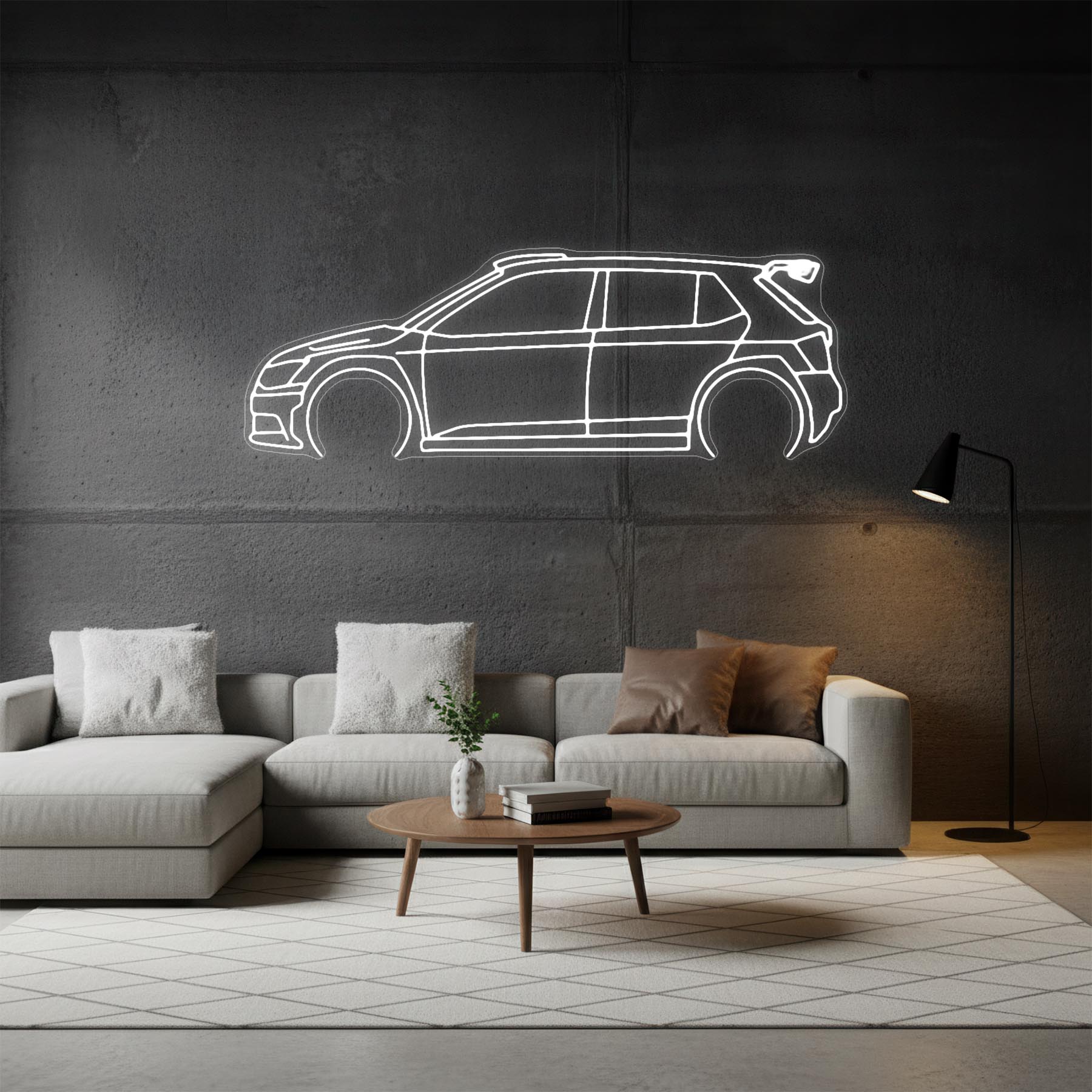 Fabia R5 Neon Silhouette