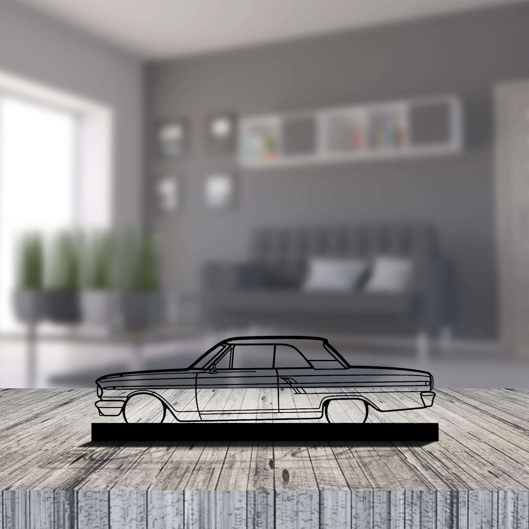 Fairlane Coupe 1964 Silhouette Metal Art Stand