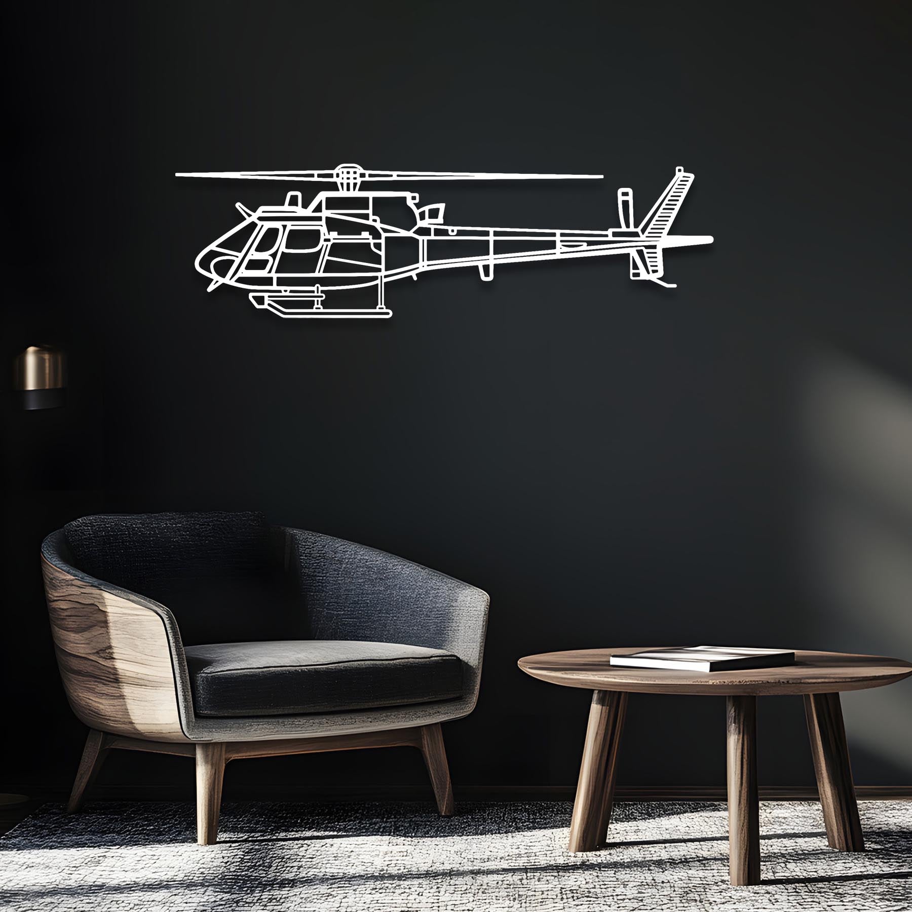 Falcon 2000 Metal Neon Aircraft Wall Art - NCN0046