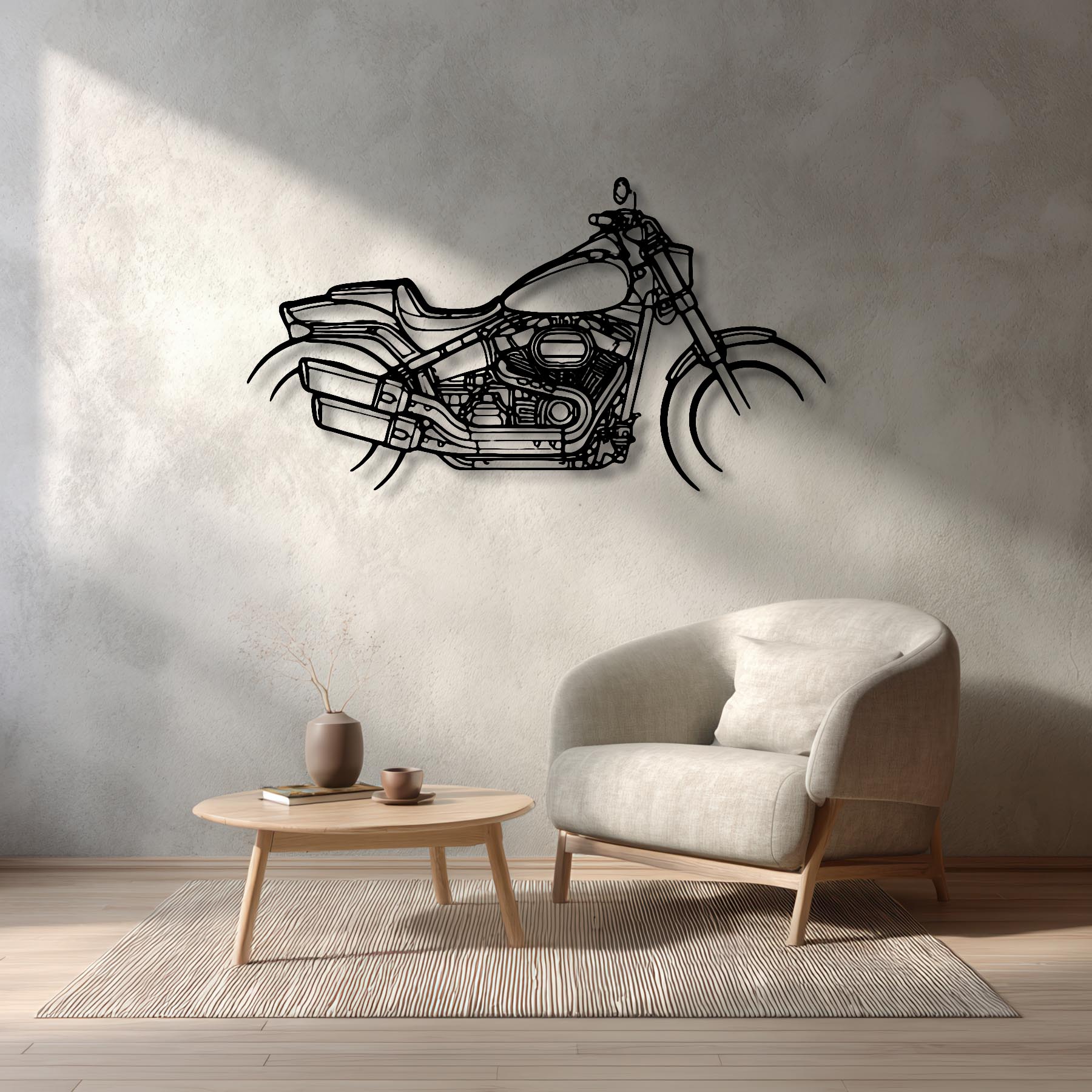 FatBob 114 2018 Silhouette Metal Wall Art