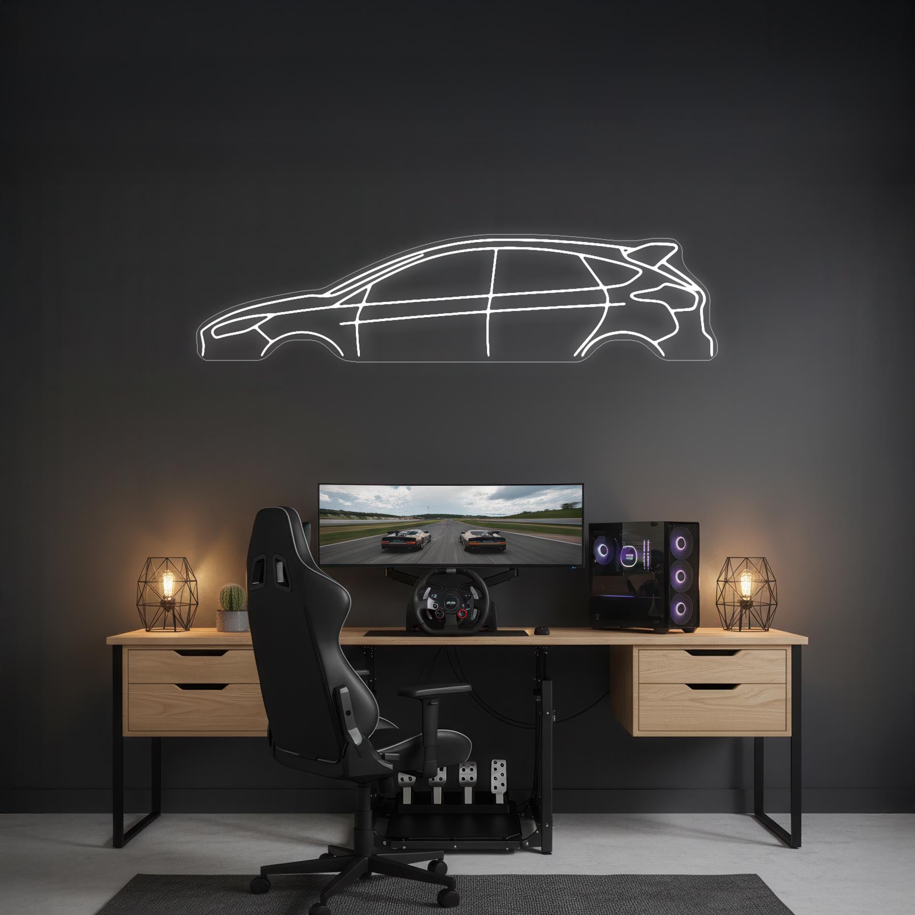 Focus RS Neon Silhouette