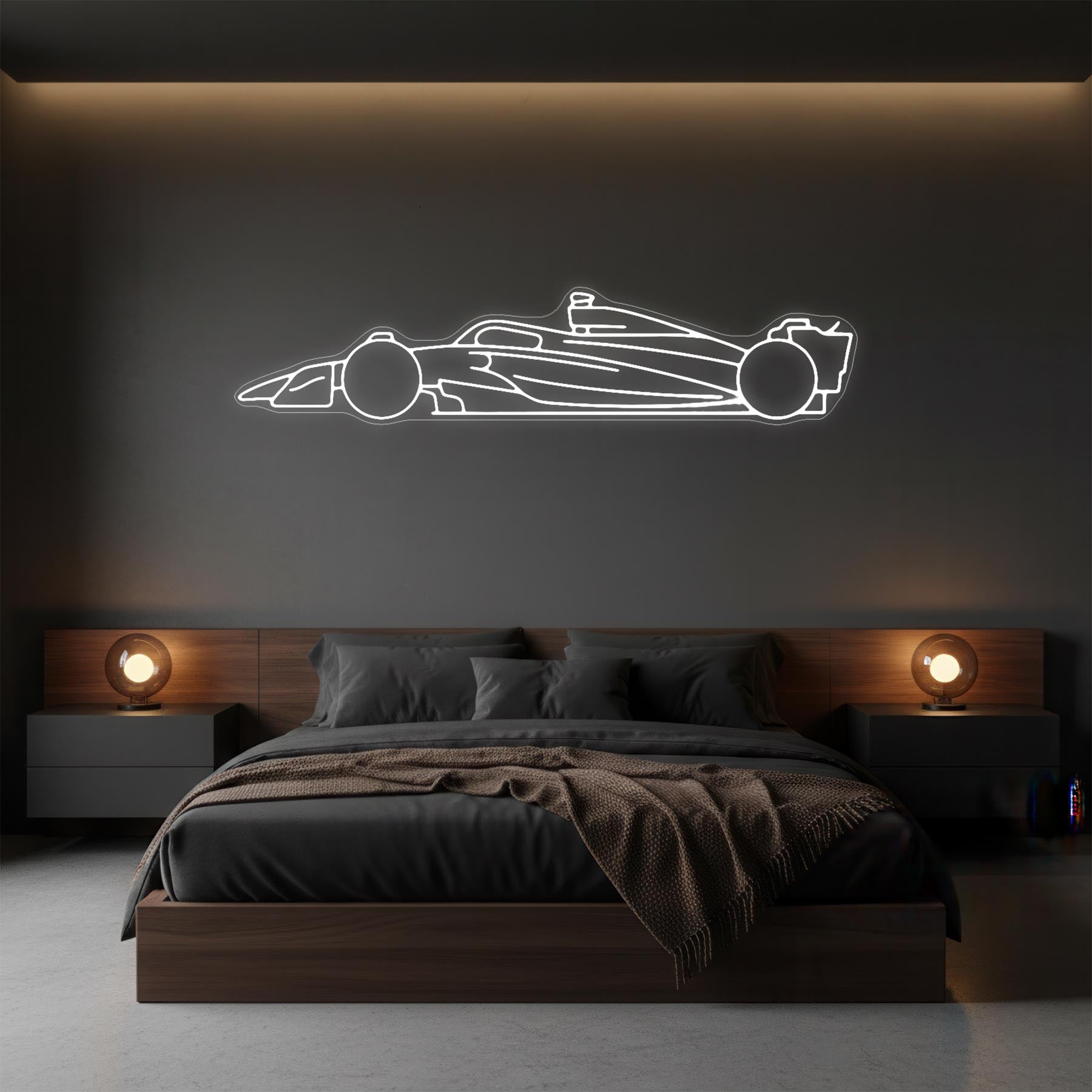 Formula F1 2025 Neon Silhouette