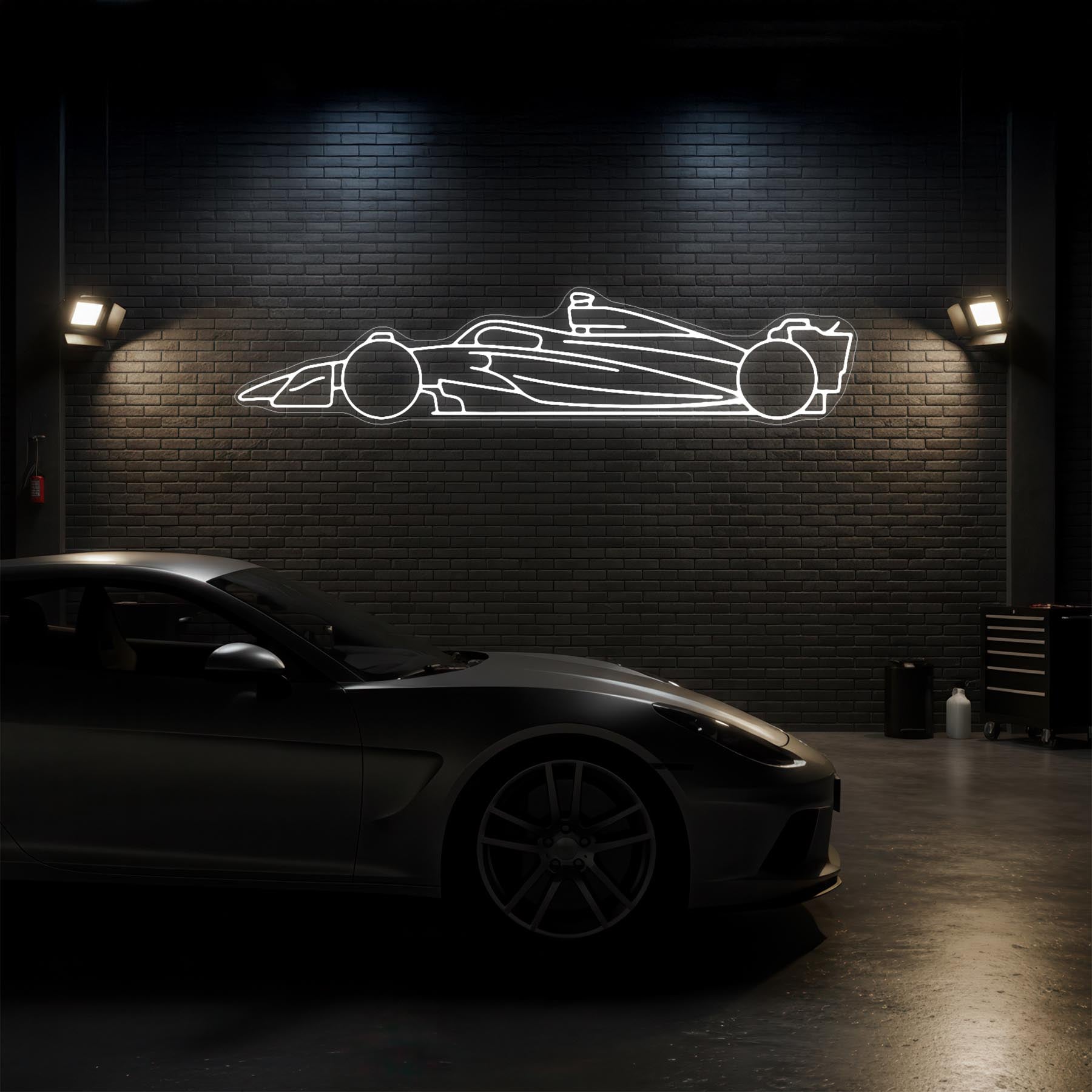 Formula F1 2025 Neon Silhouette