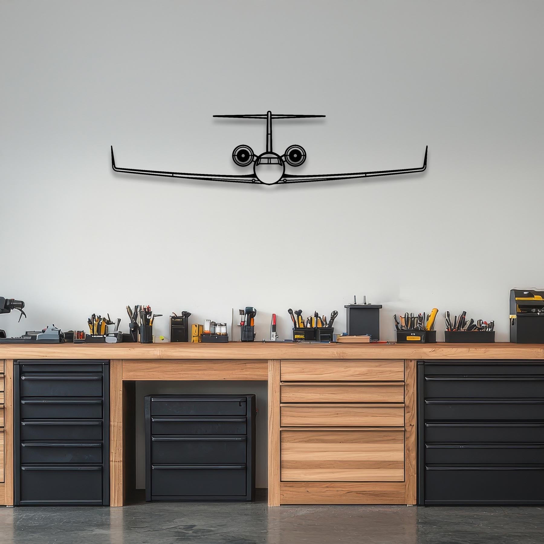 G550 Front Metal Aircraft Wall Art - NCP0088