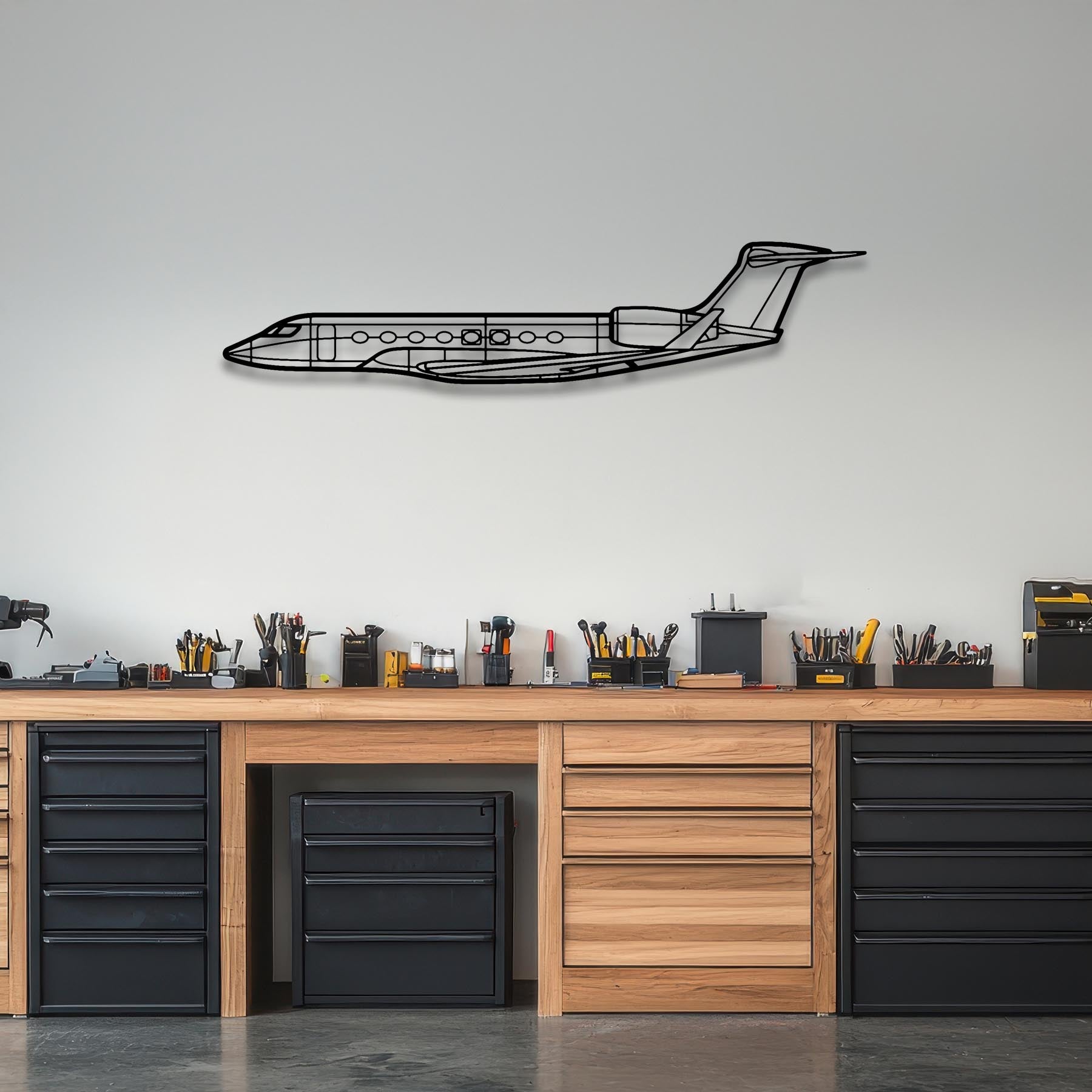 G650 Metal Aircraft Wall Art - NCP0090