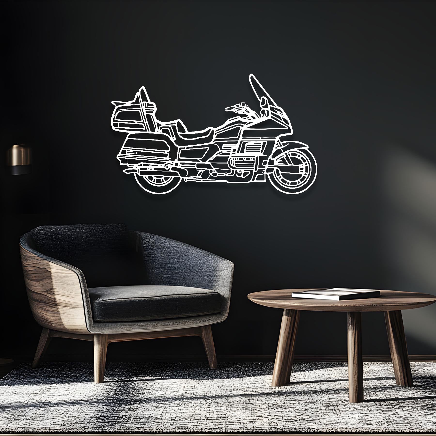 GL 1500 2008 Silhouette Metal Wall Art
