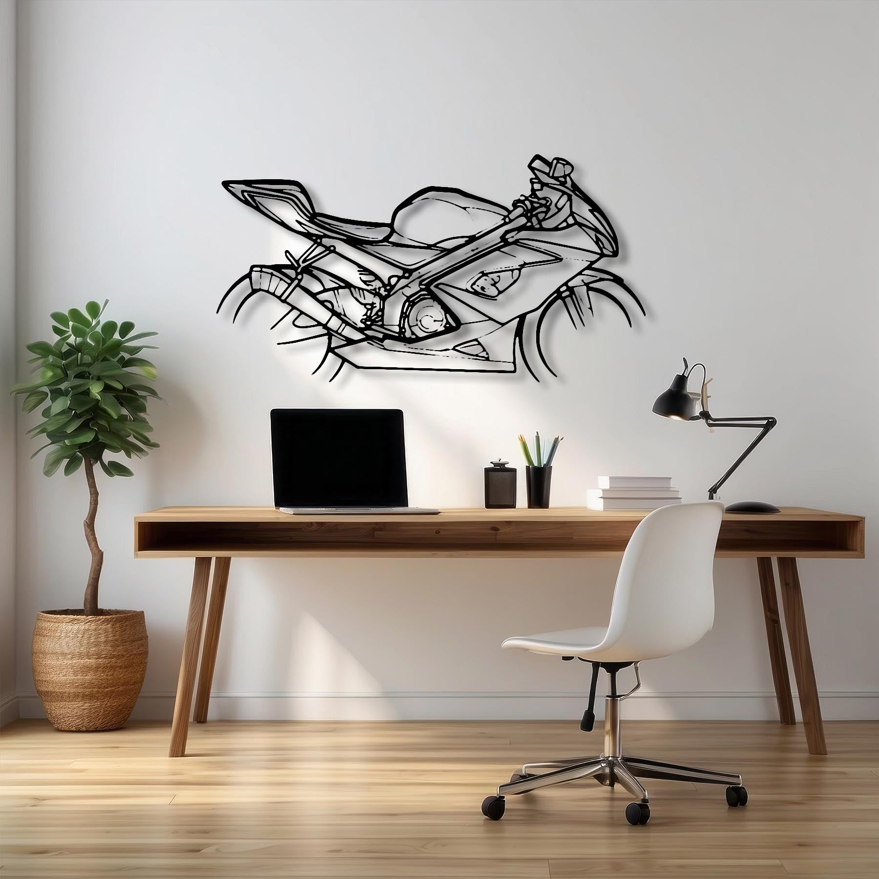 GSX-R1000 Silhouette Metal Wall Art