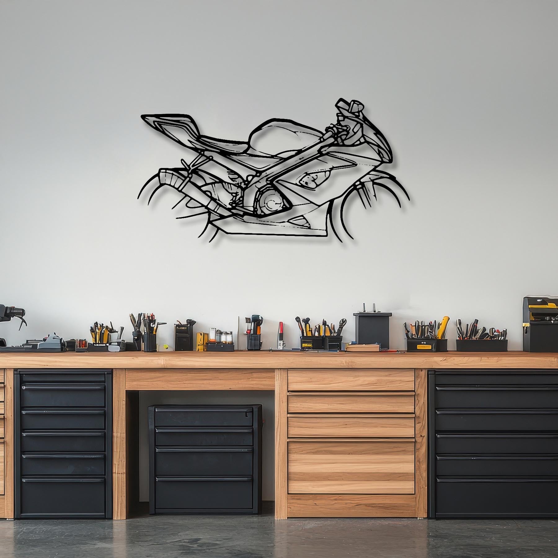 GSX-R1000 Silhouette Metal Wall Art