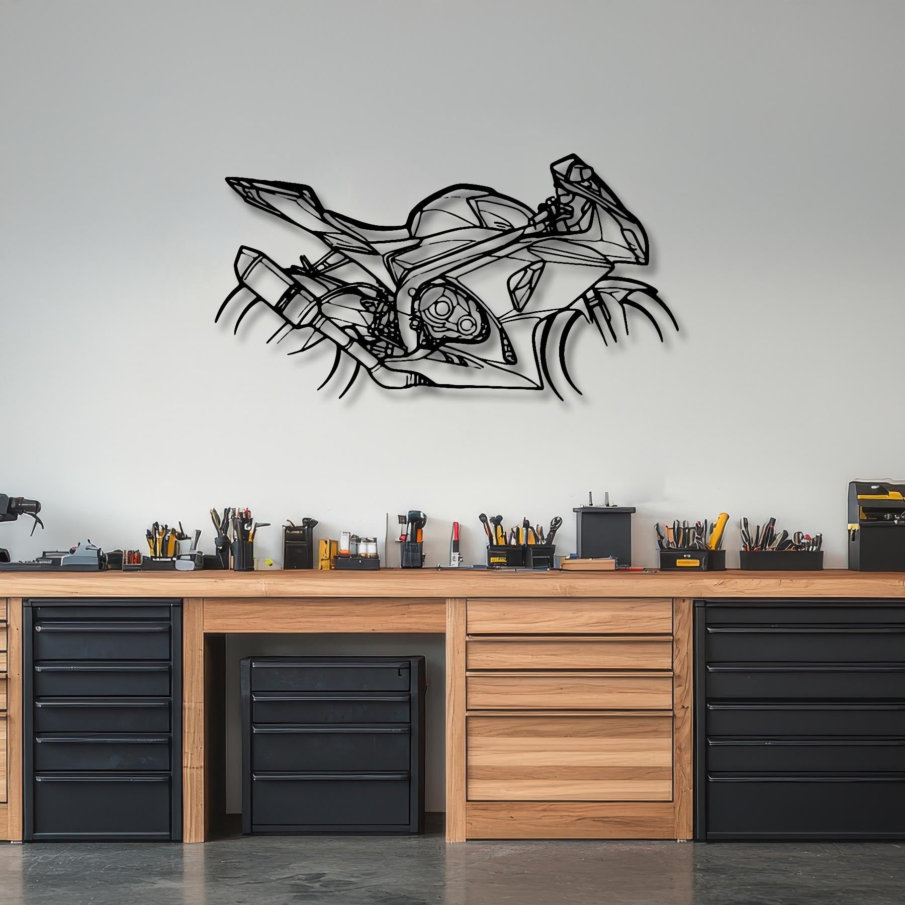 GSXR 1000 2012 Silhouette Metal Wall Art