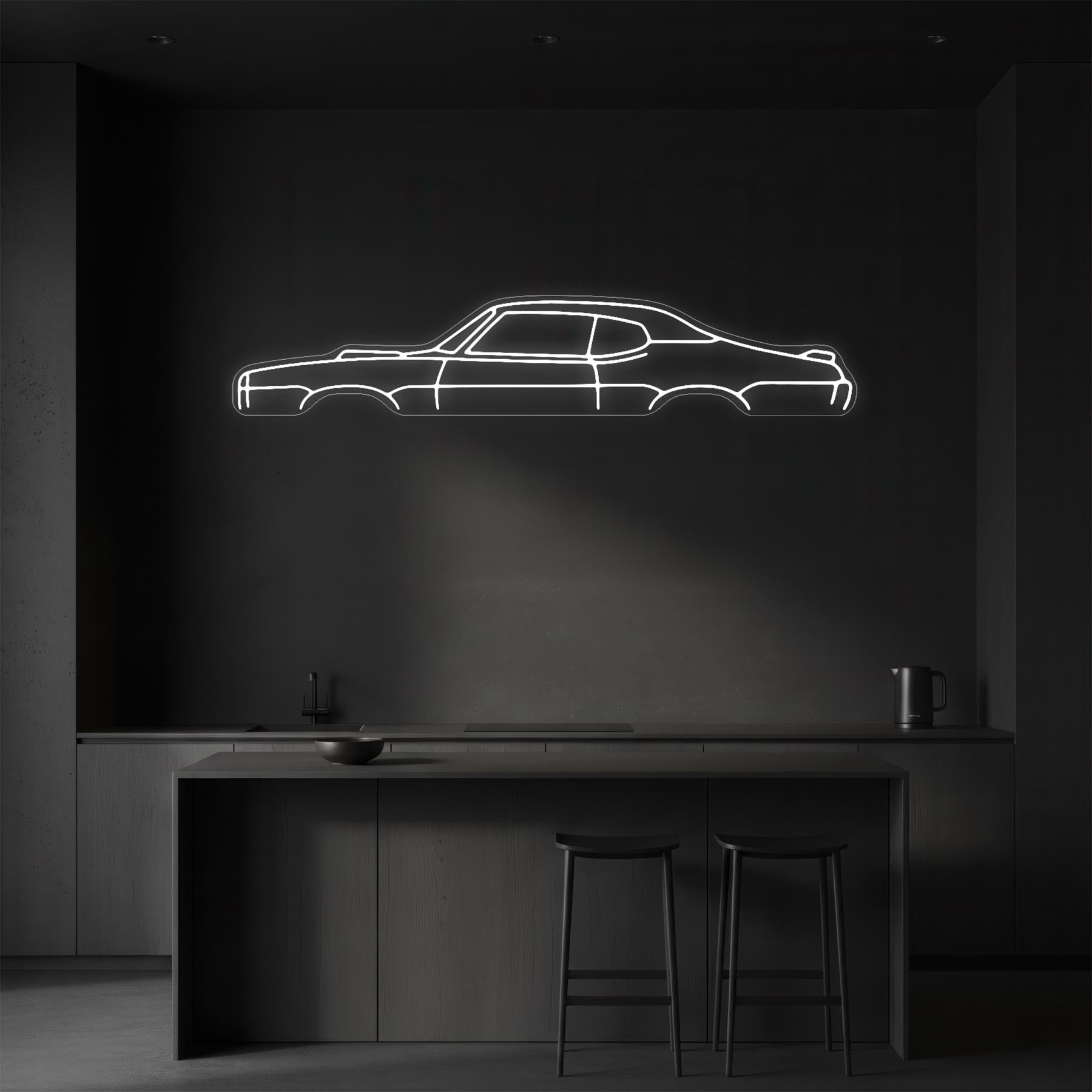 GTO 1969 Neon Silhouette