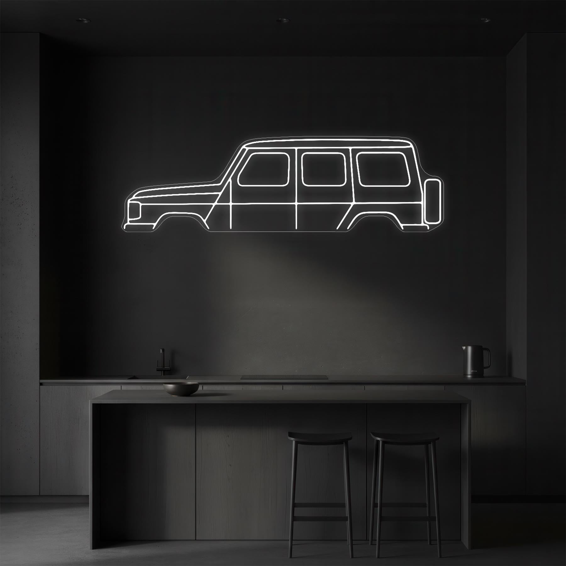 G Class Neon Silhouette