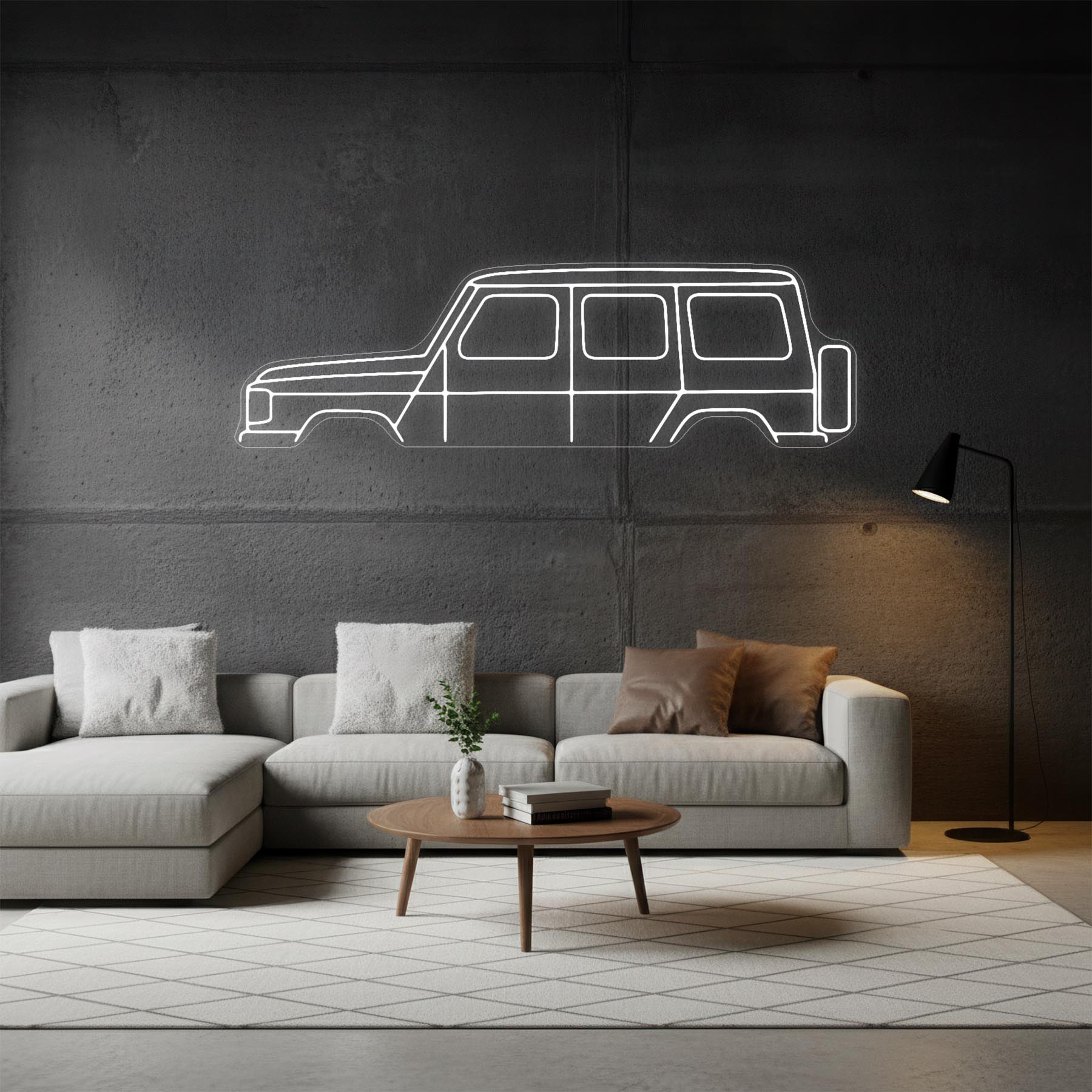 G Class Neon Silhouette