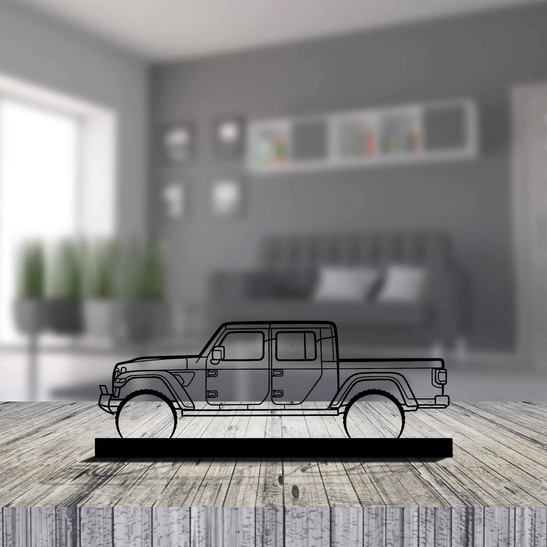 Gladiator Silhouette Metal Art Stand