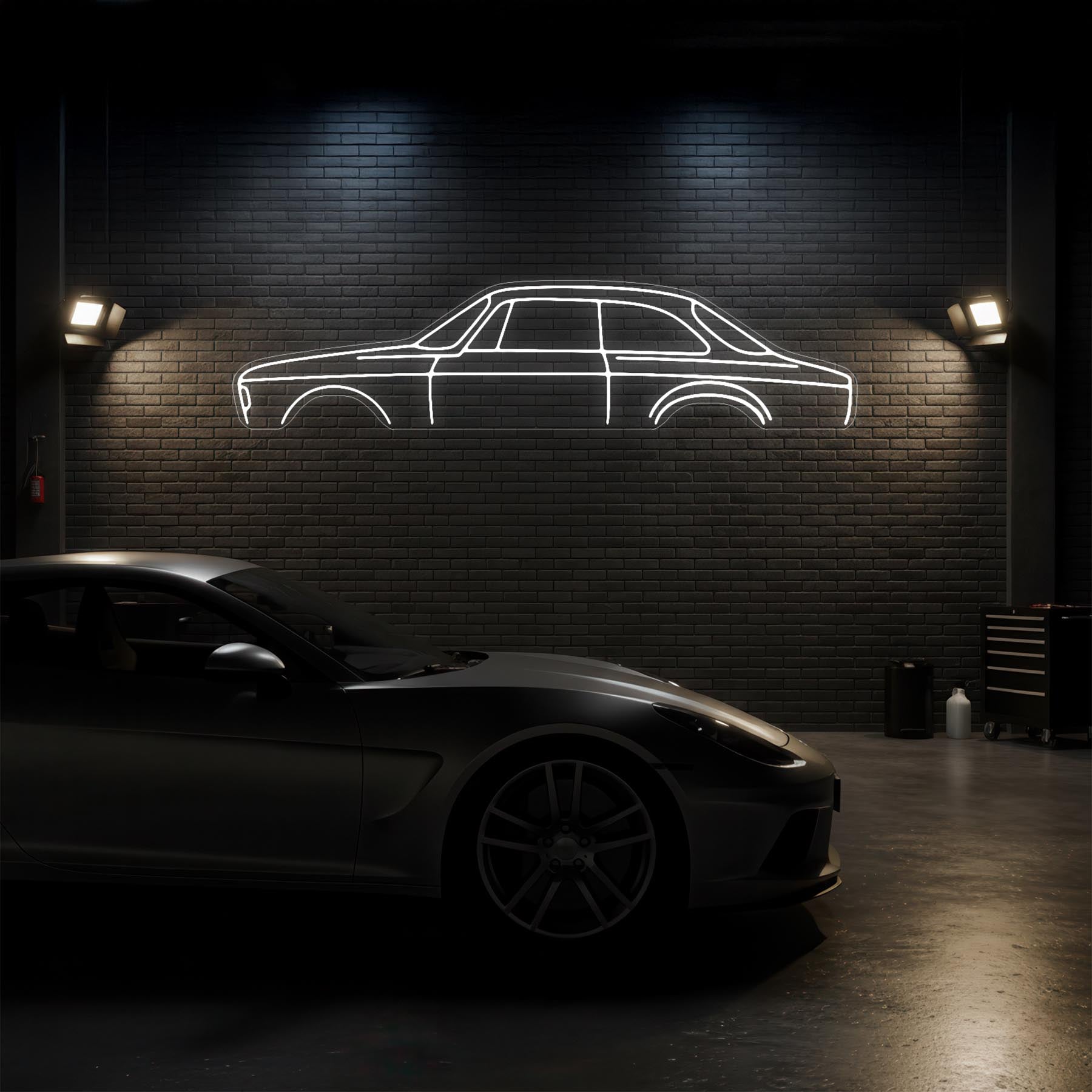 Gulia GT 1970 Neon Silhouette