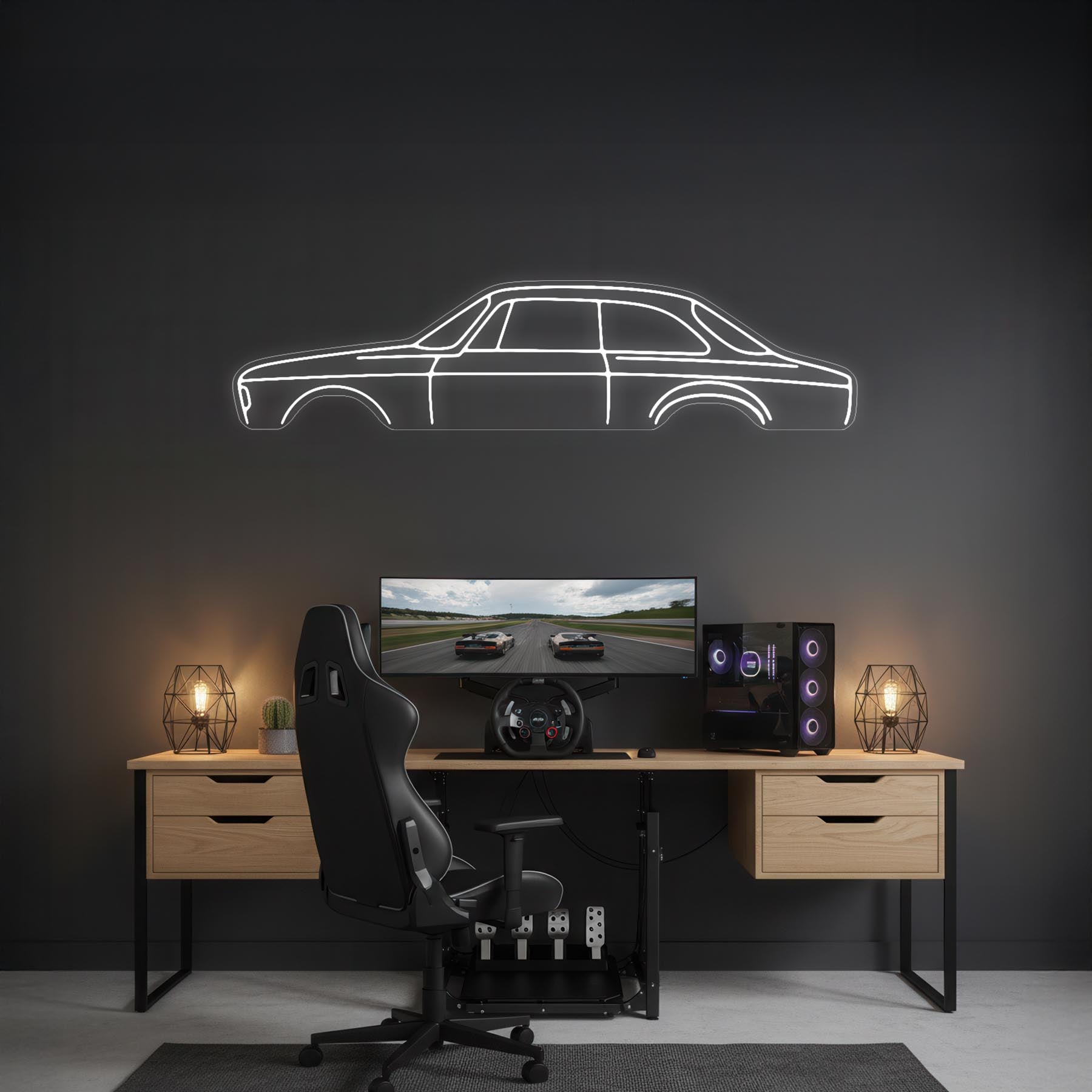 Gulia GT 1970 Neon Silhouette