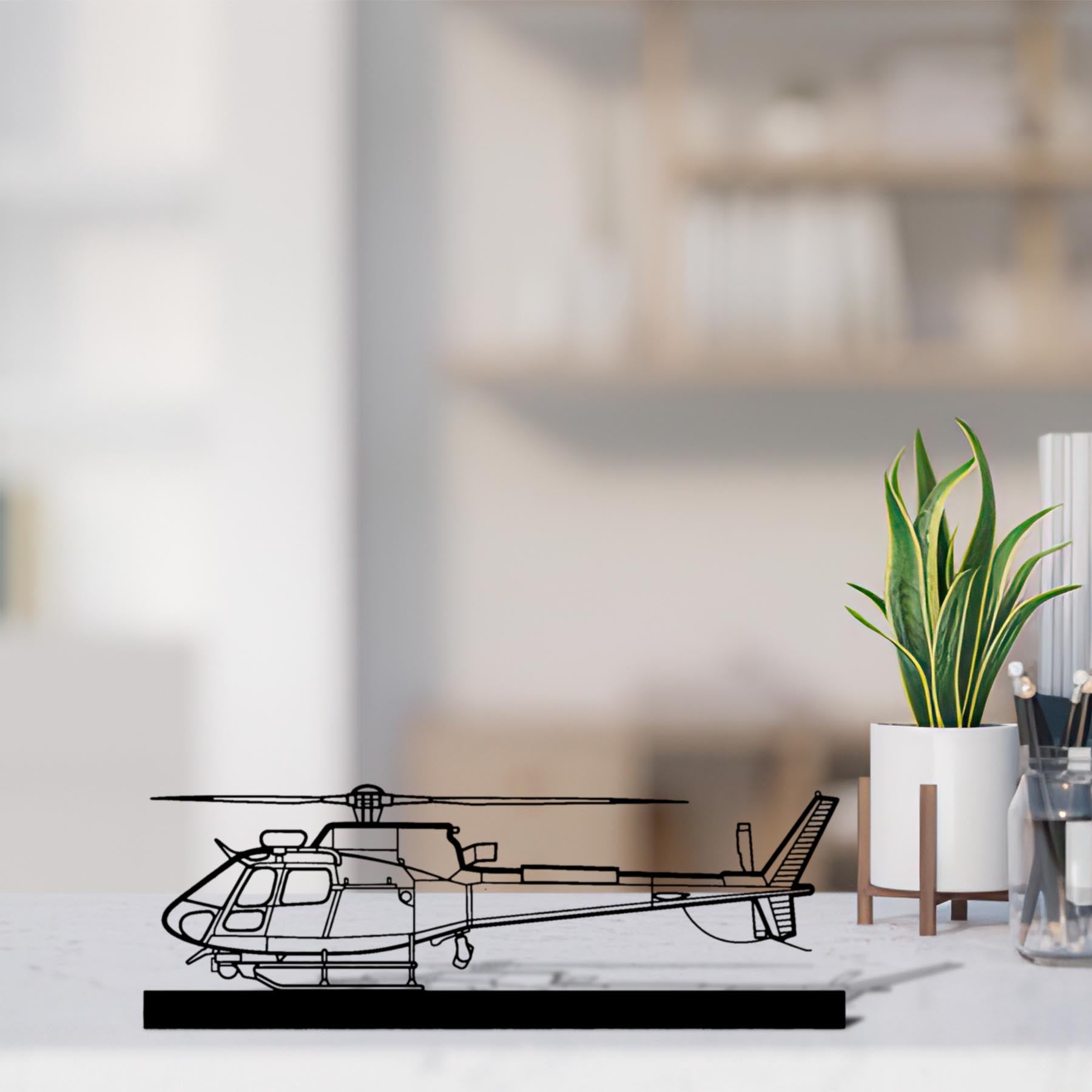 H125E Silhouette Metal Art Stand