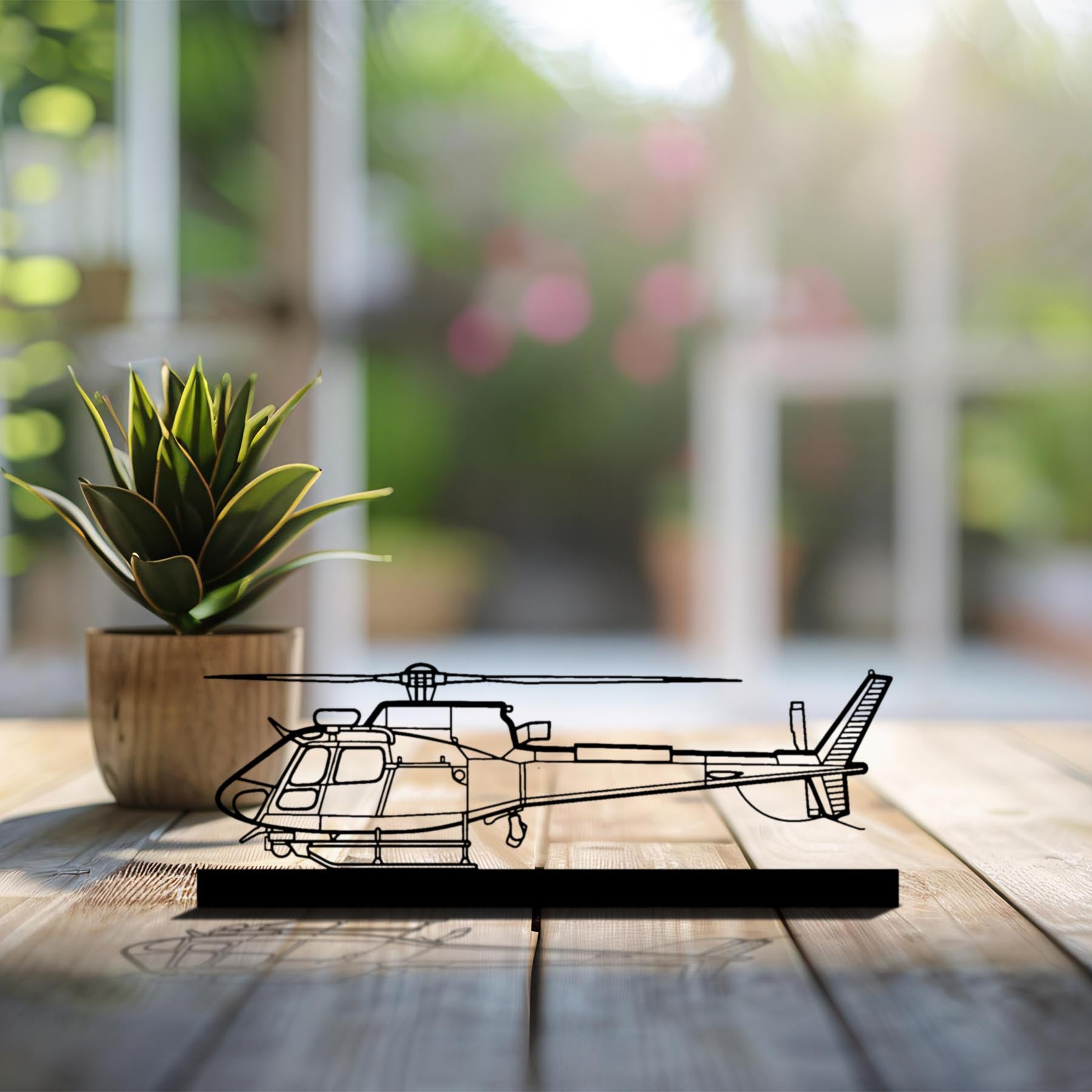 H125E Silhouette Metal Art Stand