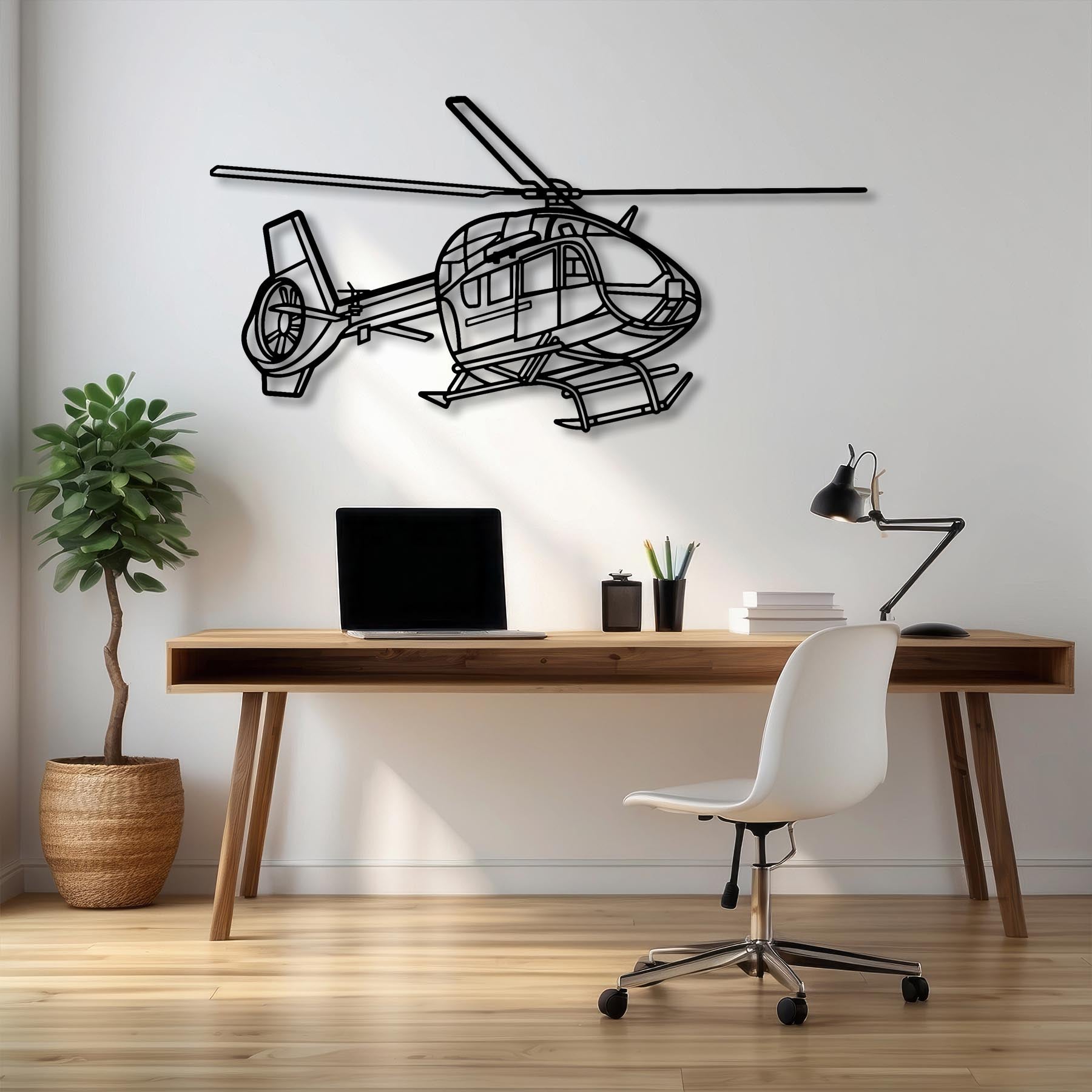 H145M LUH SOF Angle Metal Aircraft Wall Art - NCP0571