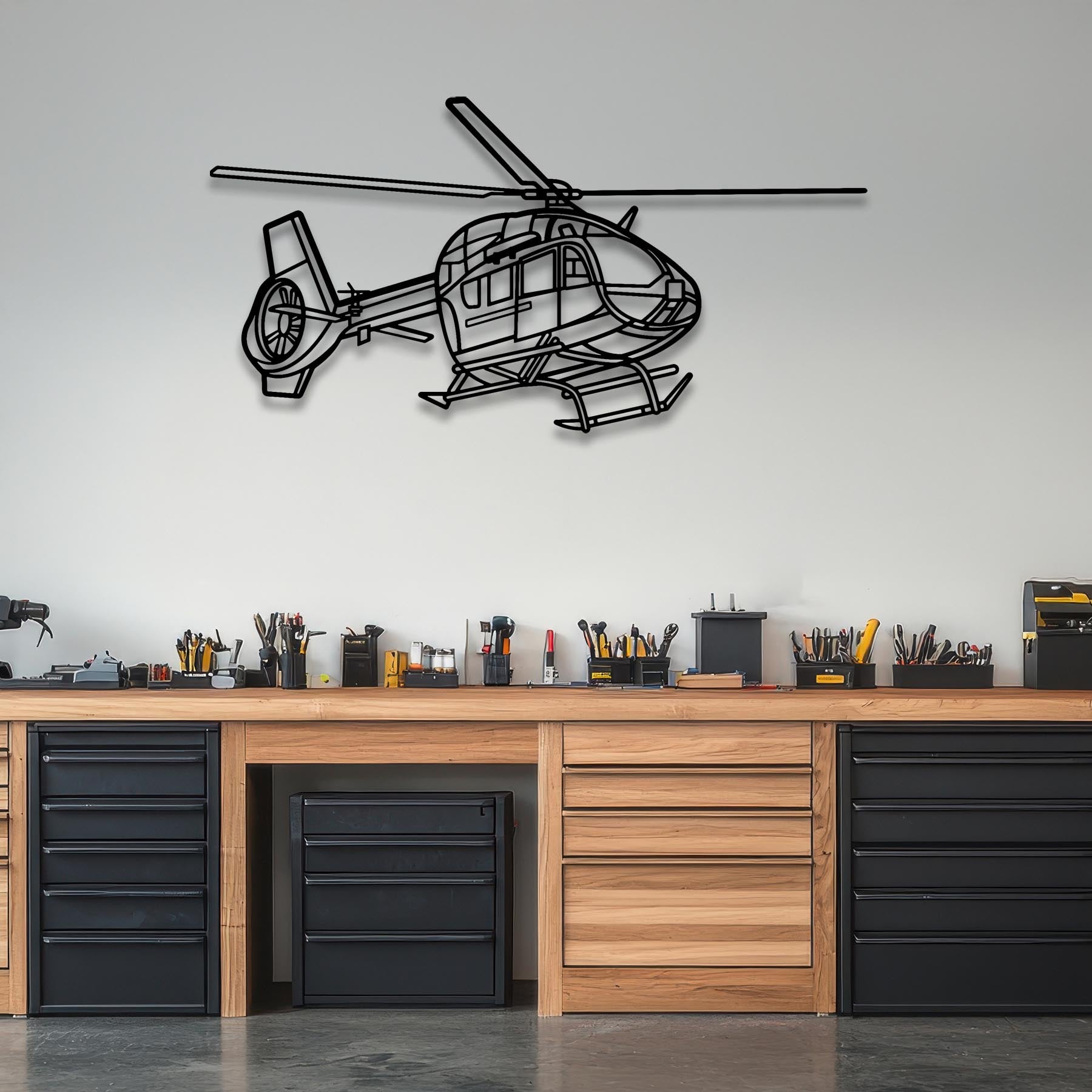 H145M LUH SOF Angle Metal Aircraft Wall Art - NCP0571